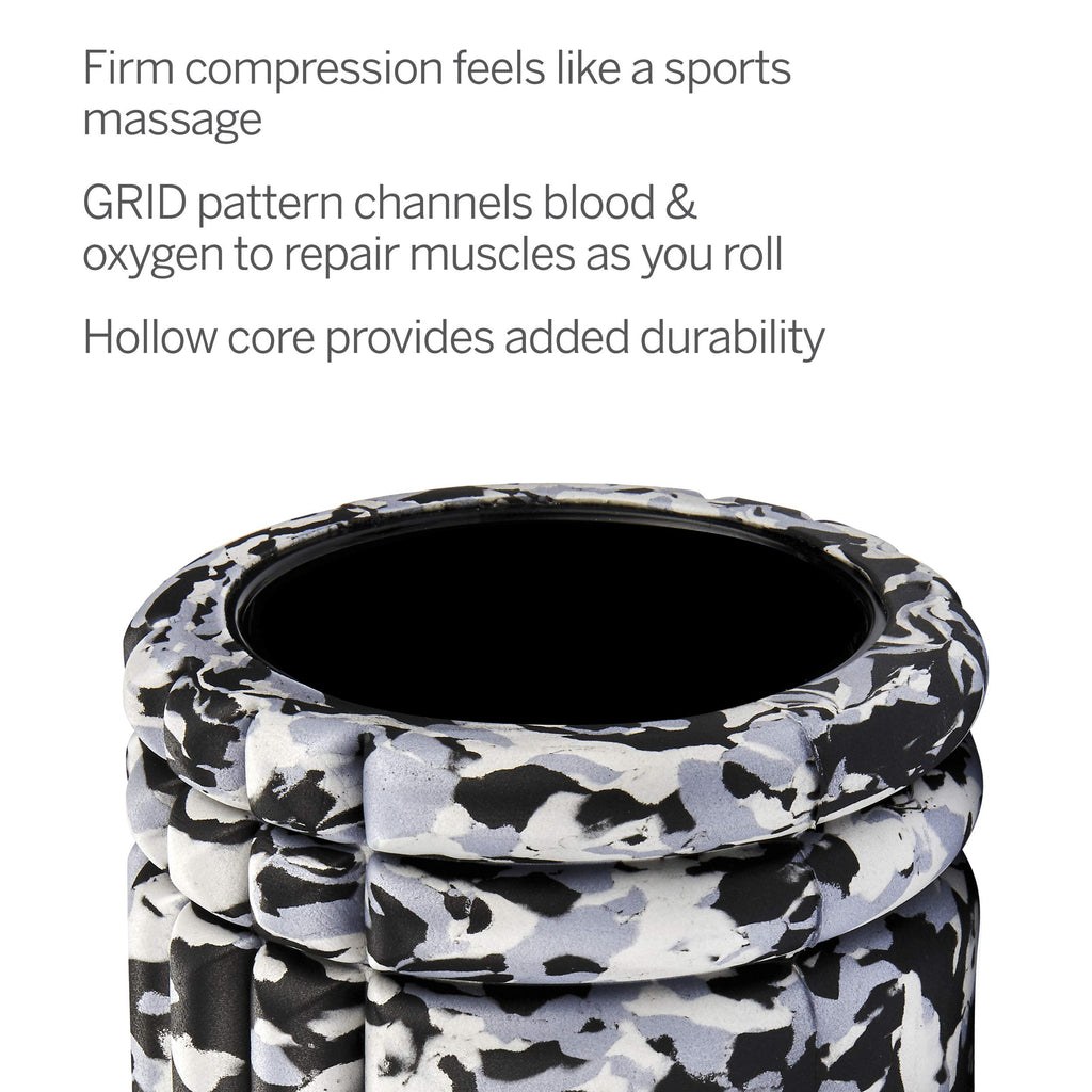 TriggerPoint Grid 1.0 Foam Roller - 13" Multi-Density Massage Roller for Deep Tissue & Muscle Recovery - Relieves Tight, Sore Muscles & Kinks, Improves Mobility & Circulation - Targets Key Body Parts