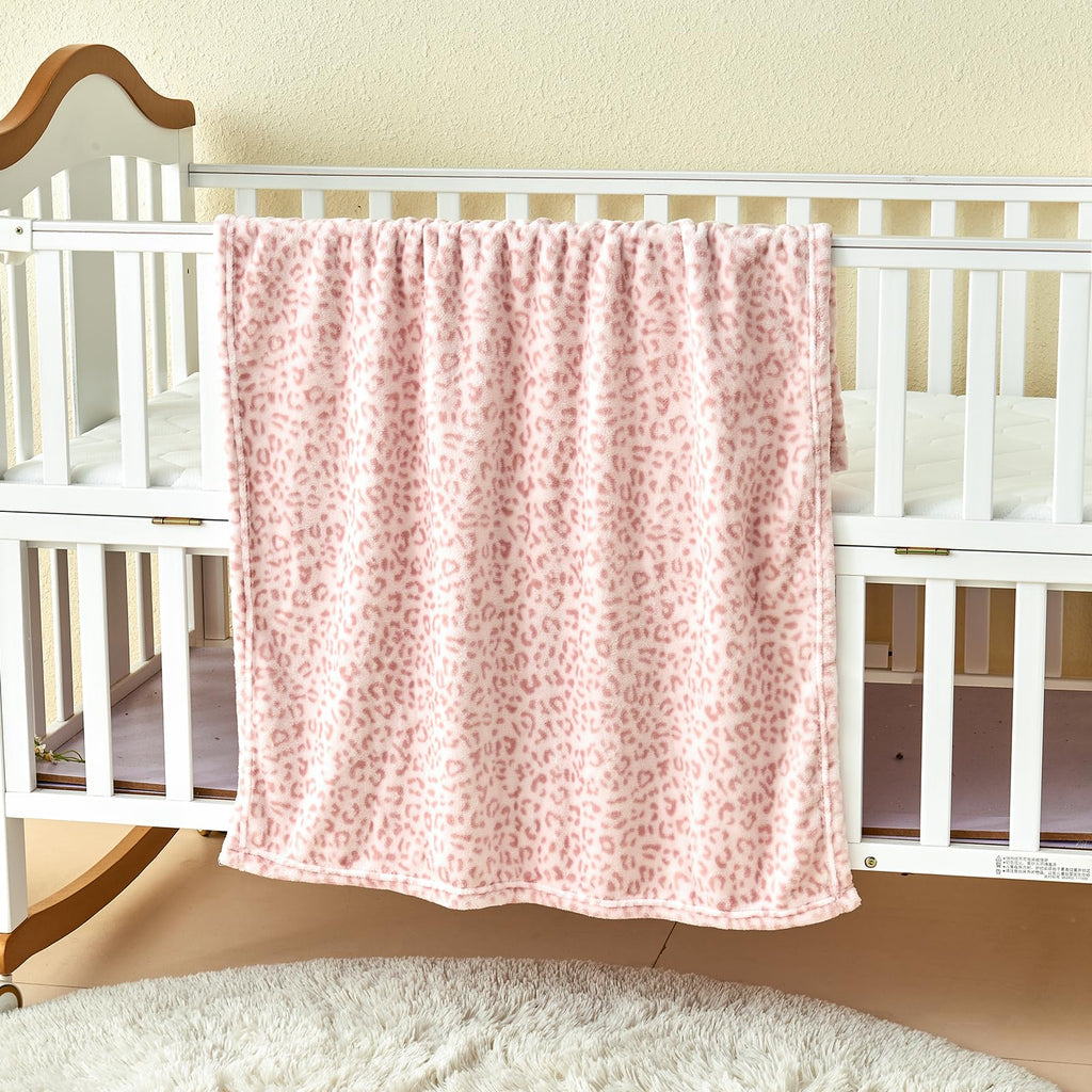 Yurhap Checkered Baby Blanket Fleece Baby Blankets Neutral for Boys Girls, Super Soft Warm Lightweight Infant Toddler Newborn Receiving Blankets for Crib Stroller, 30''x40'', Khaki