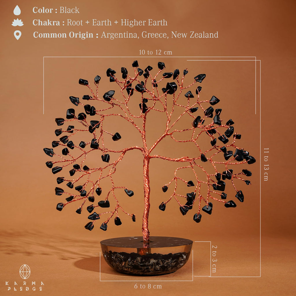 Rose Quartz Crystal Trees for Home Decor, Office Desk Decoration, Chakra Healing Crystals and Stone for Positive Energy, Money, Good Luck, Tree of Life Spiritual Birthday Gifts for Women and Mom