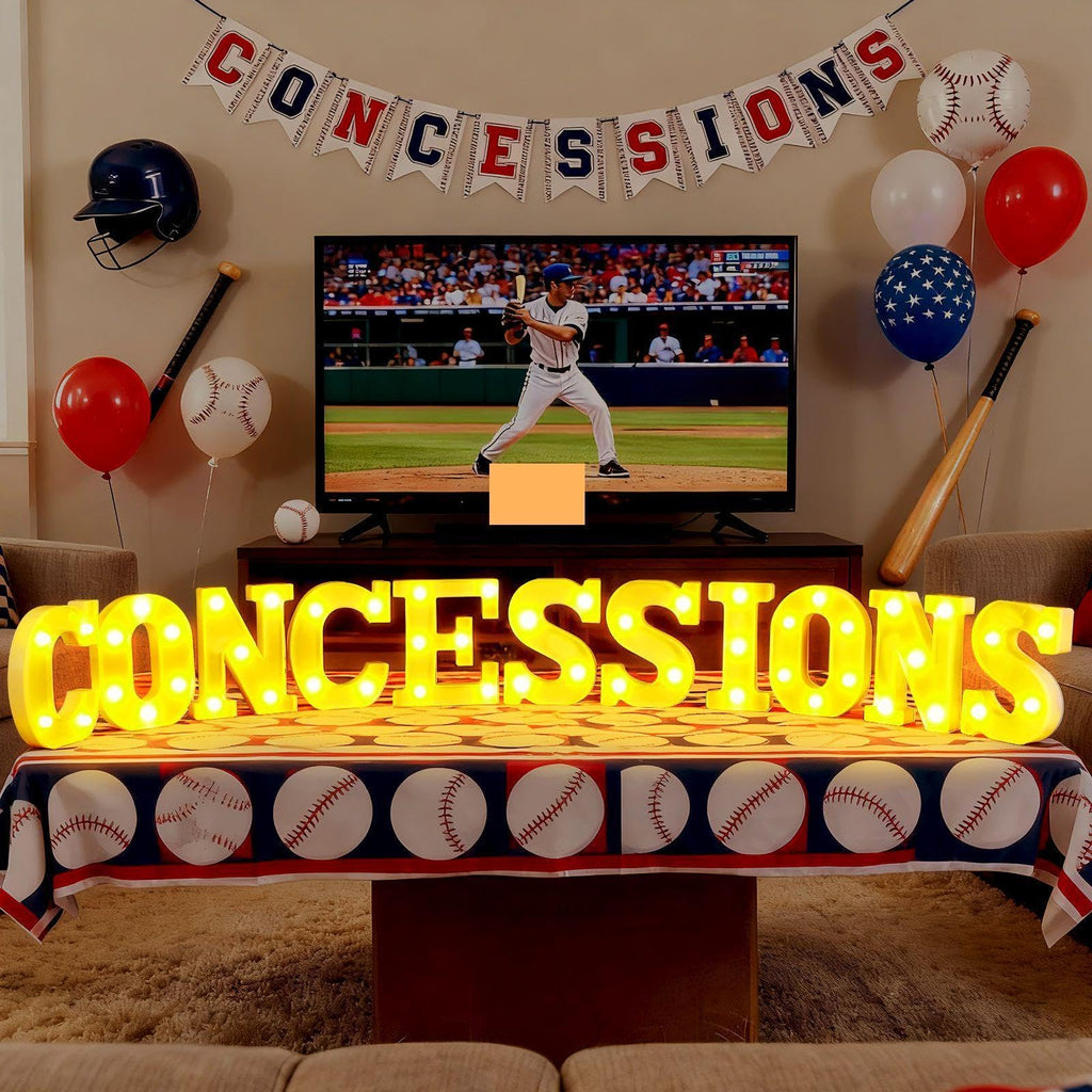 11 Pcs Happy Kwanzaa Large LED Letter Sign LED Lights Battery Powered Table Decorations for Party Favor Light Centerpiece Tabletop Decoration