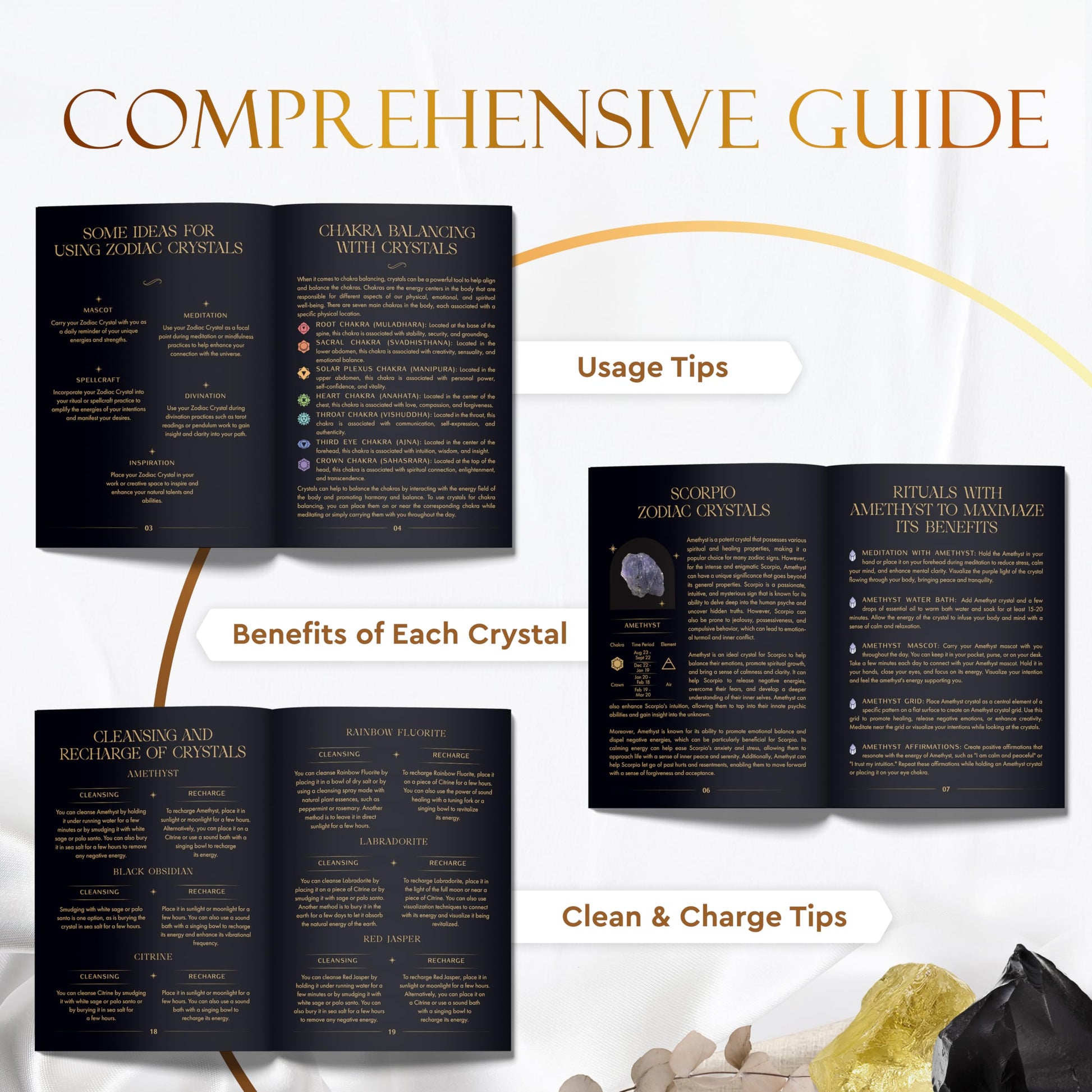 Bulk Crystals and Healing Stones 50 PCS - Real Mini Crystals for Spell Jars - Crystals for Witchcraft - Crystal Sets for Witchcraft Supplies - Real Crystal Witch Healing Crystals for Beginners Set