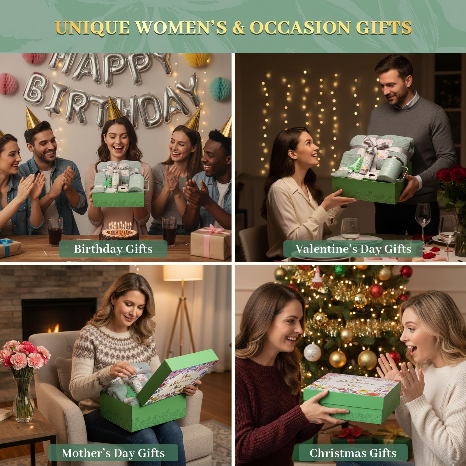 Self Care Gifts for Women Get Well Soon Gift Baskets,Christmas Birthday Gifts for Women Spa Care Package,Thank You Thinking of You Sympathy Gift Box for Mom, Her, Friend, Sister, Wife