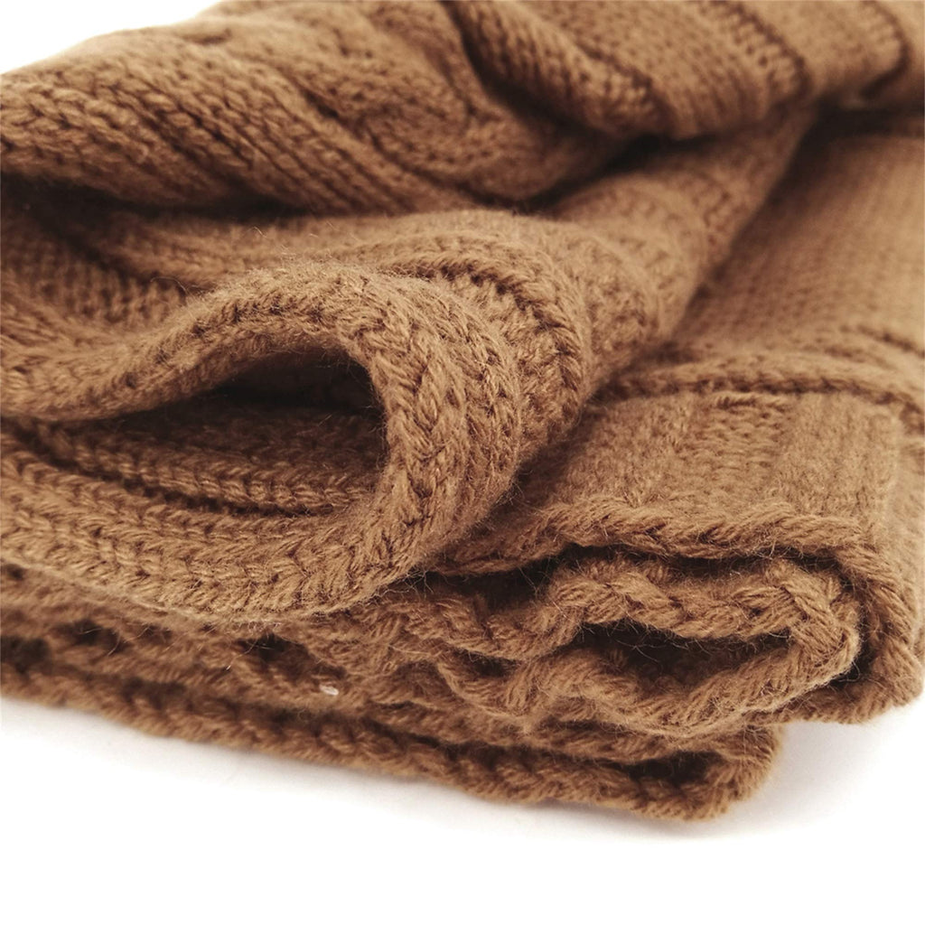 XMWEALTHY Newborn Baby Wrap Swaddle Blanket Knit Sleeping Bag Sleep Sack Stroller Wrap for Baby(Beige) (0-6 Month)