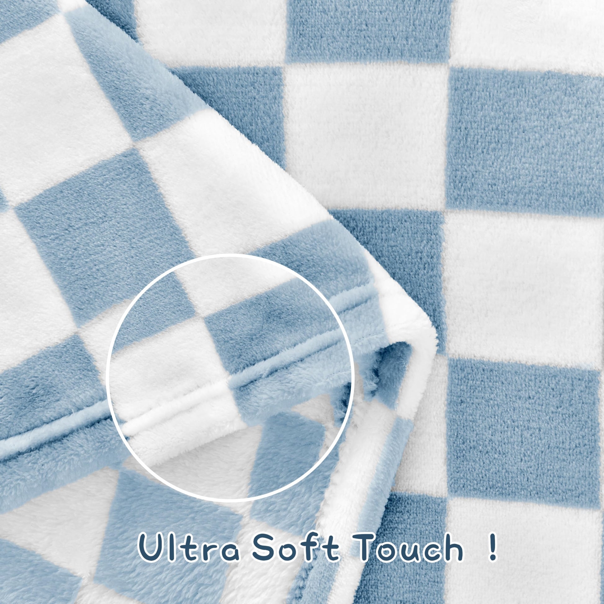 Yurhap Checkered Baby Blanket Fleece Baby Blankets Neutral for Boys Girls, Super Soft Warm Lightweight Infant Toddler Newborn Receiving Blankets for Crib Stroller, 30''x40'', Khaki