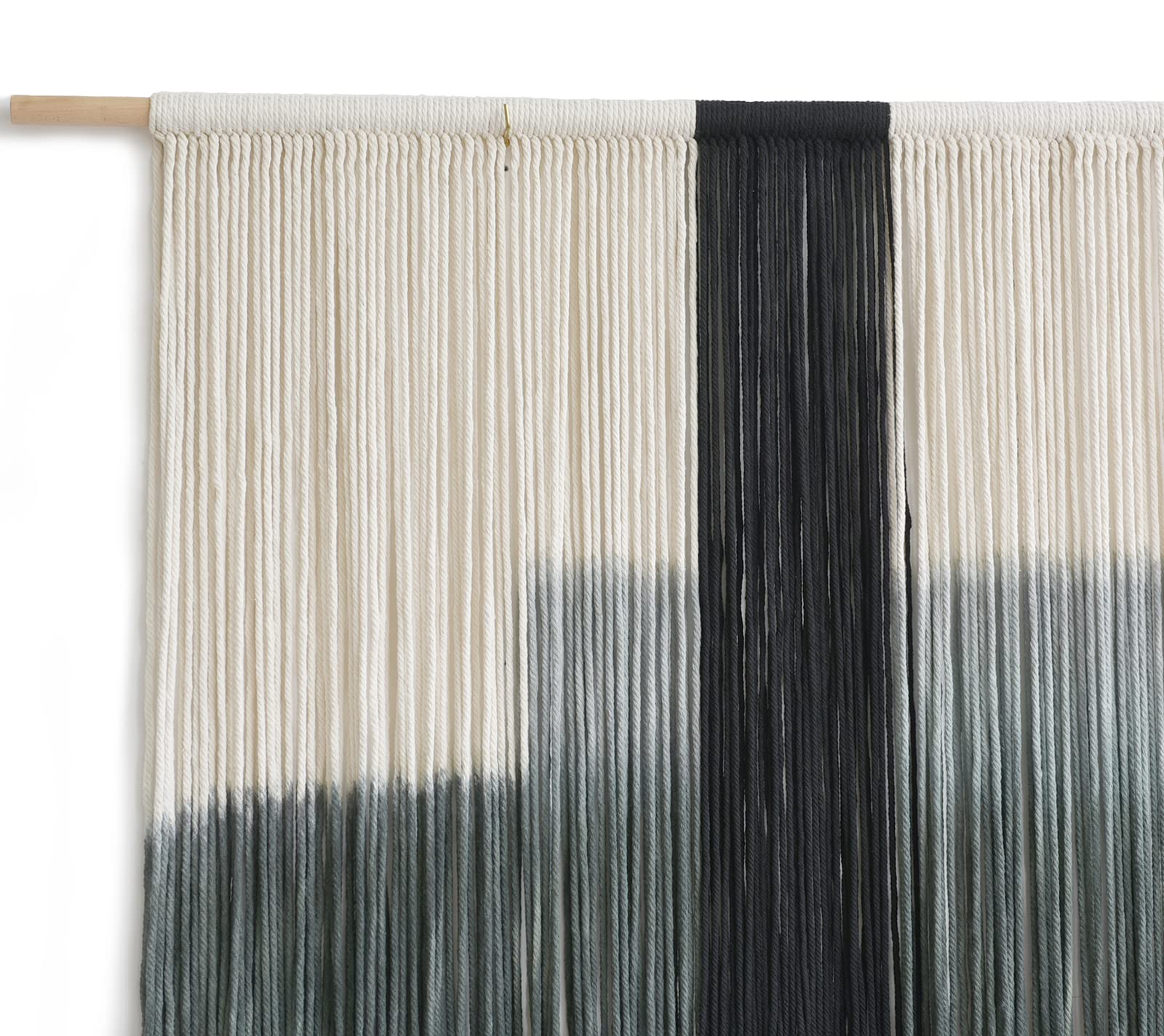 Flber Macrame Wall Hanging Tie-Dye Geometric Decor Large Scale Wall Art Statement Bohemian Yarn Tapestry Home Wall Decor 59''W*35''L