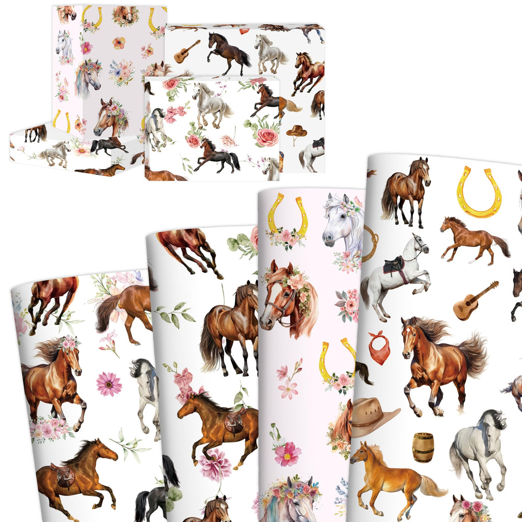 CRASHOT Christmas Wrapping Paper - 12 Sheet Black Girl Gift Wrapping Paper, Xmas Tree Santa Design for Party Birthday Holiday (Not Roll, 19.7 x 27.6 Inch)