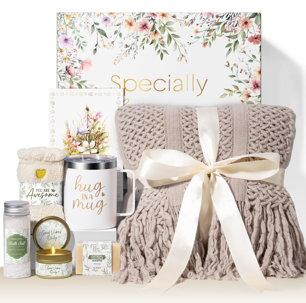 Self Care Gifts for Women Get Well Soon Gifts, Birthday Gifts for Women Care Package, Sympathy Gift Baskets Spa Gifts Set, Thinking of You Inspirational Christmas Gifts for Mom Her Friend Sister Wife