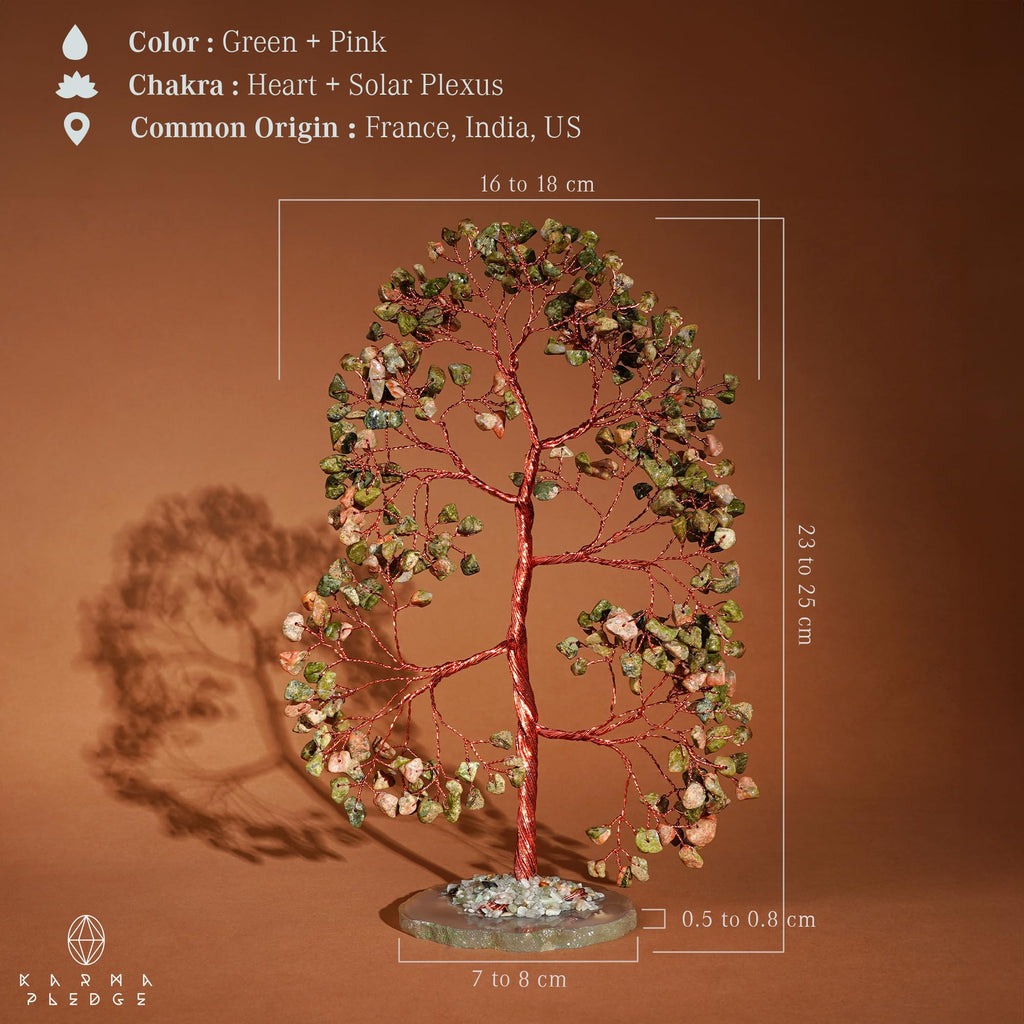 Crystal Tree of Life 7 Chakra Healing Crystals Trees for Home Decor, Office Desk Decor, Boho Decor, Handmade Bonsai Trees for Positive Energy, Money, Good Luck Birthday Gifts for Women, Mom