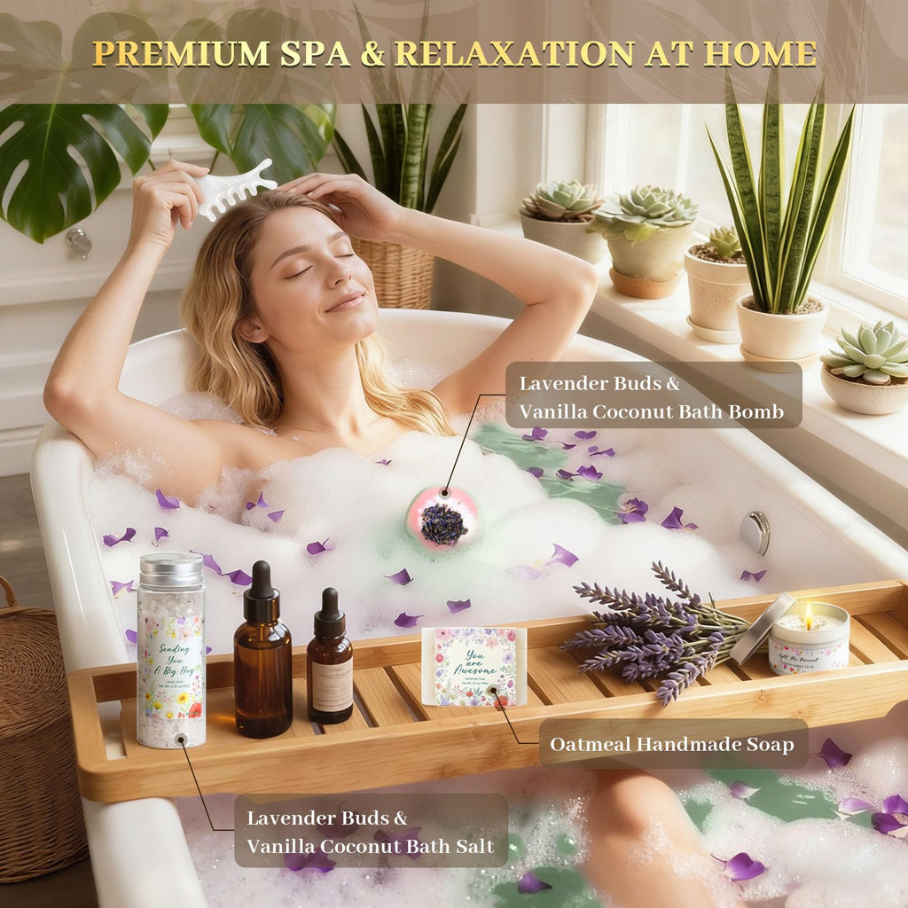 Self Care Gifts for Women Get Well Soon Gift Baskets,Christmas Birthday Gifts for Women Spa Care Package,Thank You Thinking of You Sympathy Gift Box for Mom, Her, Friend, Sister, Wife