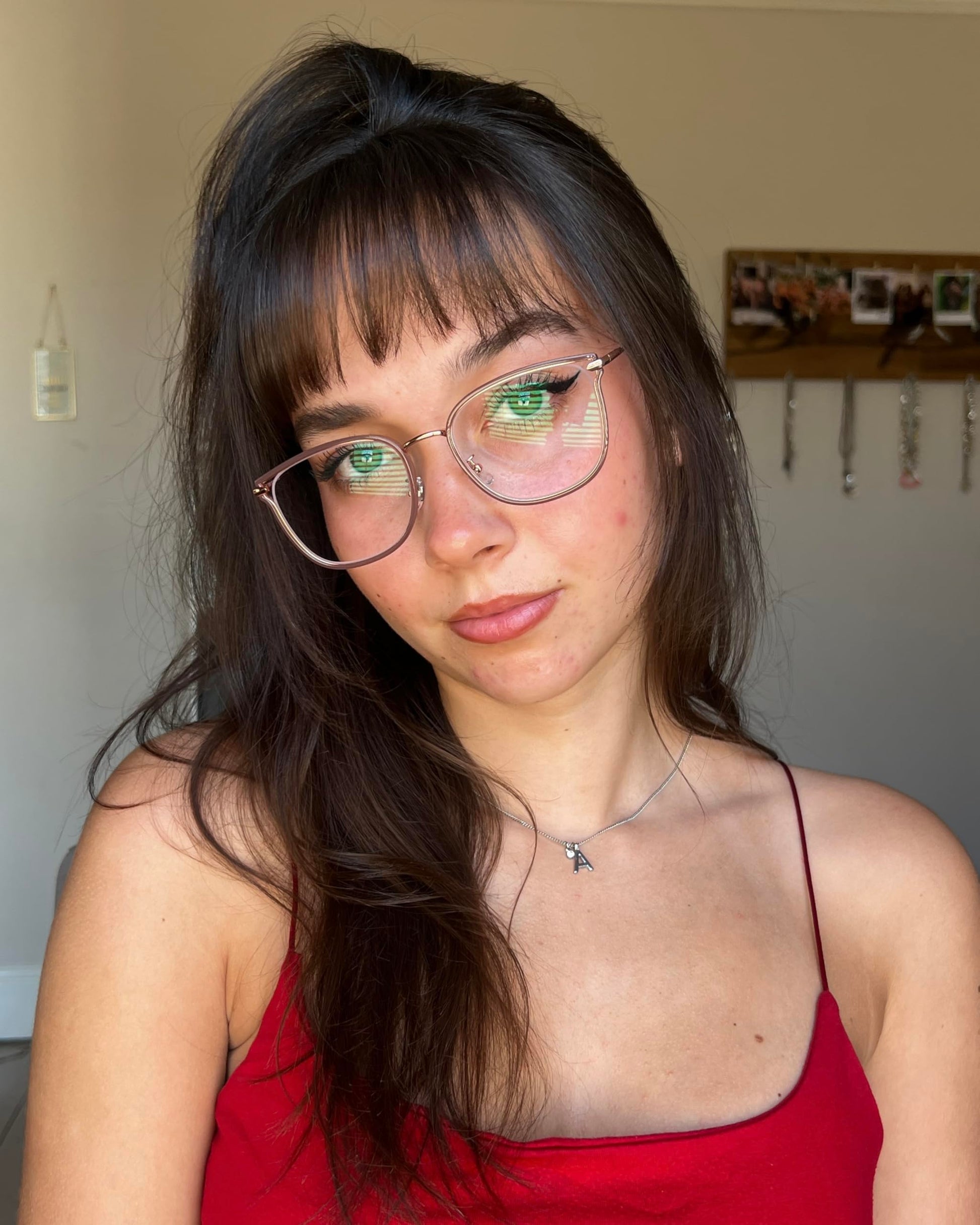 GUDVUE Blue Light Glasses, Computer/Gaming/TV/Phones Glasses for women, Anti Glare/UV400/Eye Strain