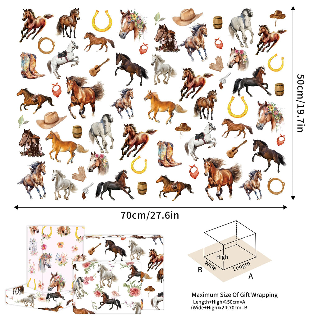 CRASHOT Christmas Wrapping Paper - 12 Sheet Black Girl Gift Wrapping Paper, Xmas Tree Santa Design for Party Birthday Holiday (Not Roll, 19.7 x 27.6 Inch)