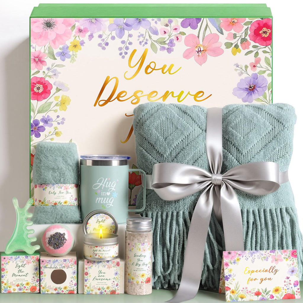 Self Care Gifts for Women Get Well Soon Gift Baskets,Christmas Birthday Gifts for Women Spa Care Package,Thank You Thinking of You Sympathy Gift Box for Mom, Her, Friend, Sister, Wife