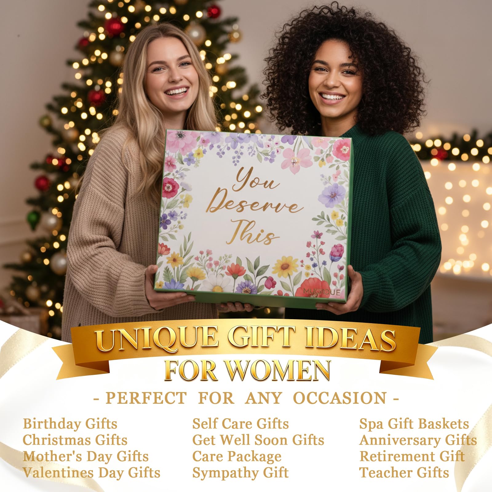 Self Care Gifts for Women Get Well Soon Gift Baskets,Christmas Birthday Gifts for Women Spa Care Package,Thank You Thinking of You Sympathy Gift Box for Mom, Her, Friend, Sister, Wife