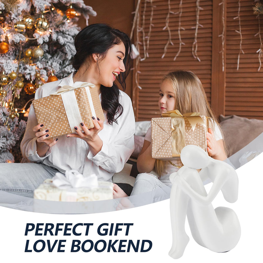 Black Decor Women Statue, Thinker Girl Sculptures, Modern Abstract Art Accents, Black Resin Collectible Figurines for Living Room Bedroom Bookshelf Coffe Table, Resin, 1Piece