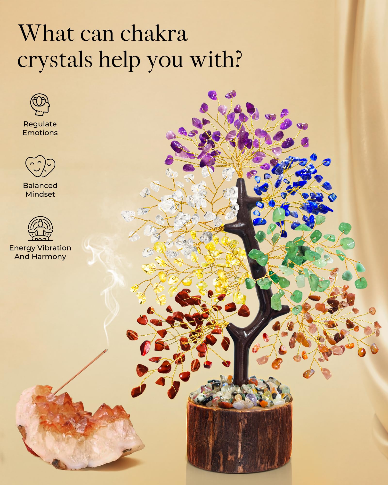 Healing Crystals Set, 28 Pcs Crystals and Healing Stones 7 Chakra Kits Obsidian Real Spiritual Protection Natural Reiki Energy Meditation Crystals for Beginners Wooden Box, Crystal Gifts for Women