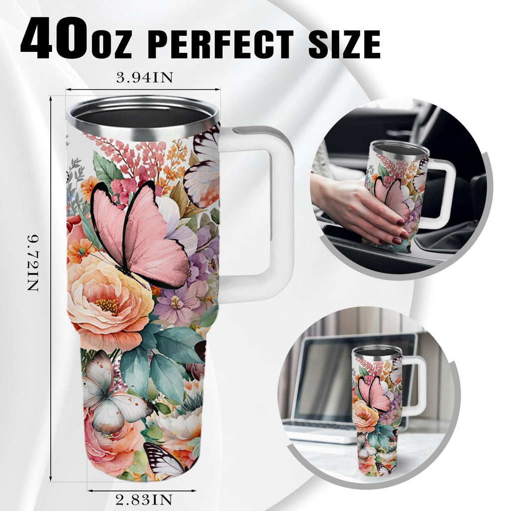 Christian Gifts for Women, 40 oz I Can Do All Things Christ Tumbler With Handle, Inspirational Religious Birthday Gifts for Faith Cup, Christian Jesus God Bible Verse Pastor Prayer Gift for Christmas