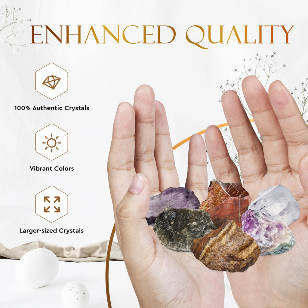 Bulk Crystals and Healing Stones 50 PCS - Real Mini Crystals for Spell Jars - Crystals for Witchcraft - Crystal Sets for Witchcraft Supplies - Real Crystal Witch Healing Crystals for Beginners Set