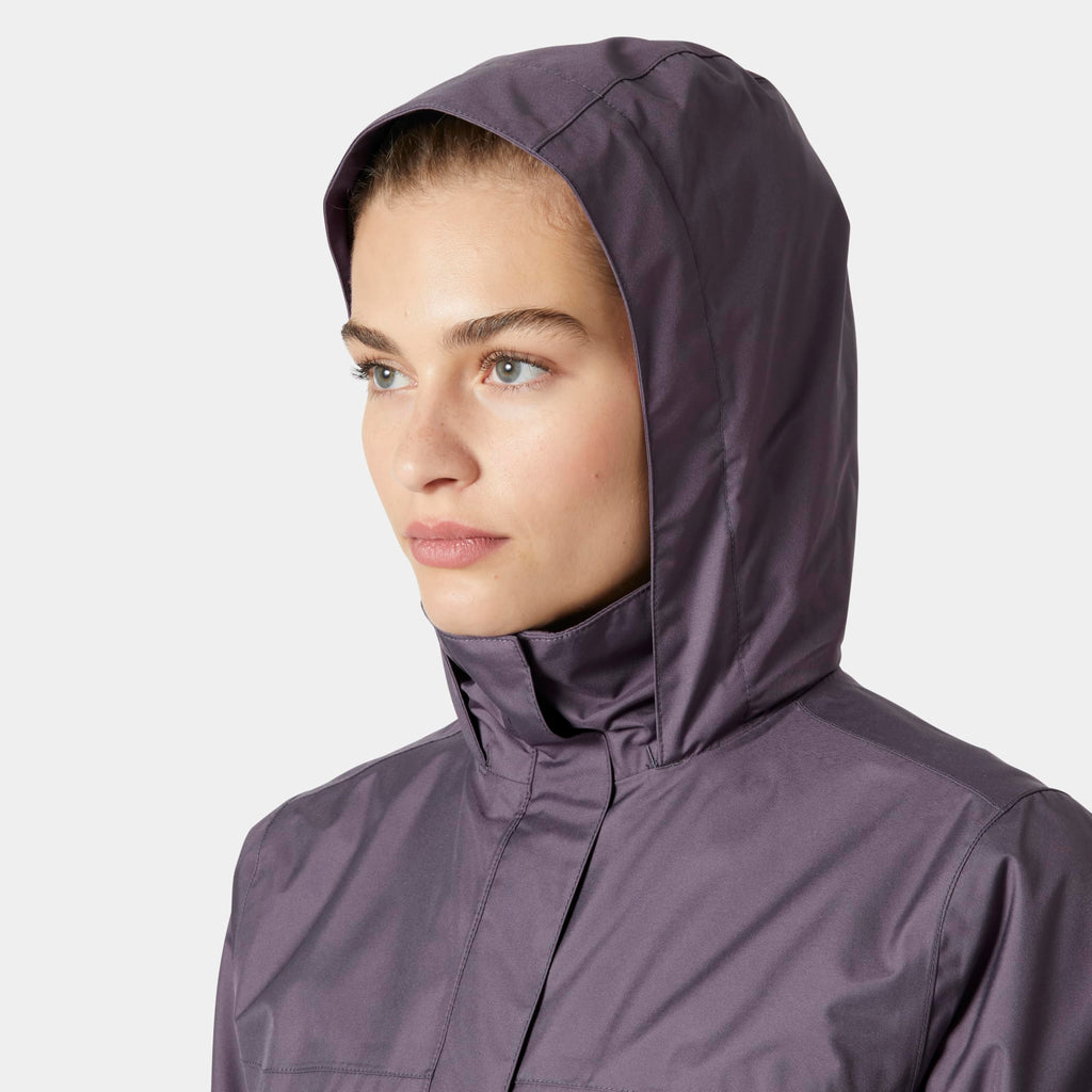 Helly-Hansen Womens Aden Waterproof Breathable Hooded Long Rain Jacket
