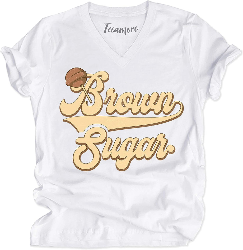 Brown Sugar Shirt Black Pride Tees Women Empowerment Gifts Melanin Queen Outfits