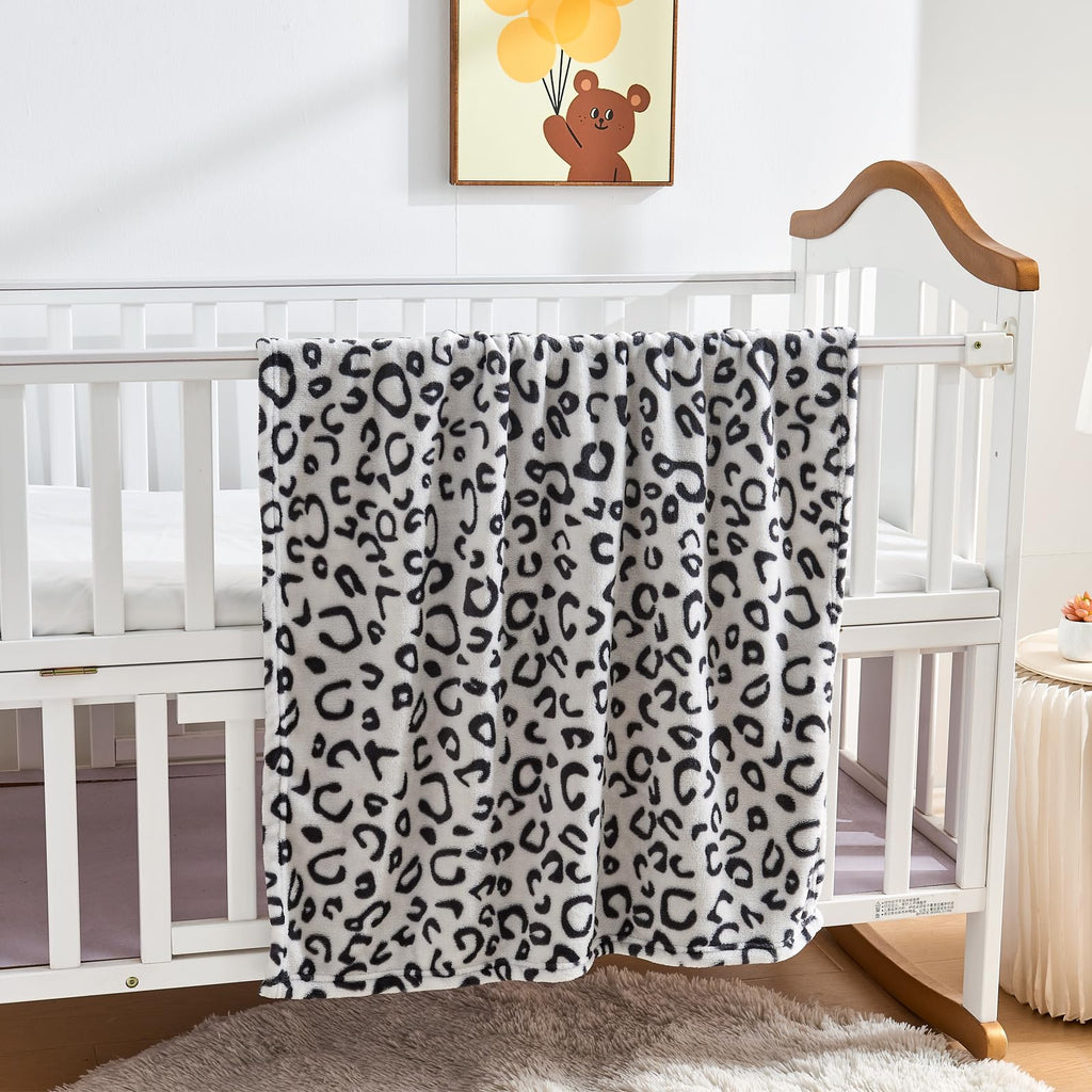 Yurhap Checkered Baby Blanket Fleece Baby Blankets Neutral for Boys Girls, Super Soft Warm Lightweight Infant Toddler Newborn Receiving Blankets for Crib Stroller, 30''x40'', Khaki