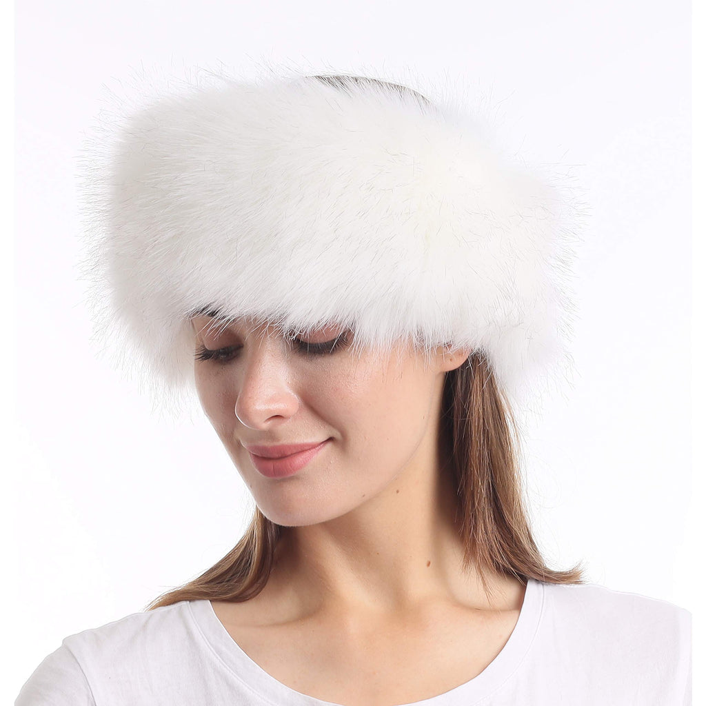 LA CARRIE Faux Fur Headband with Stretch Women's Winter Earwarmer Earmuff
