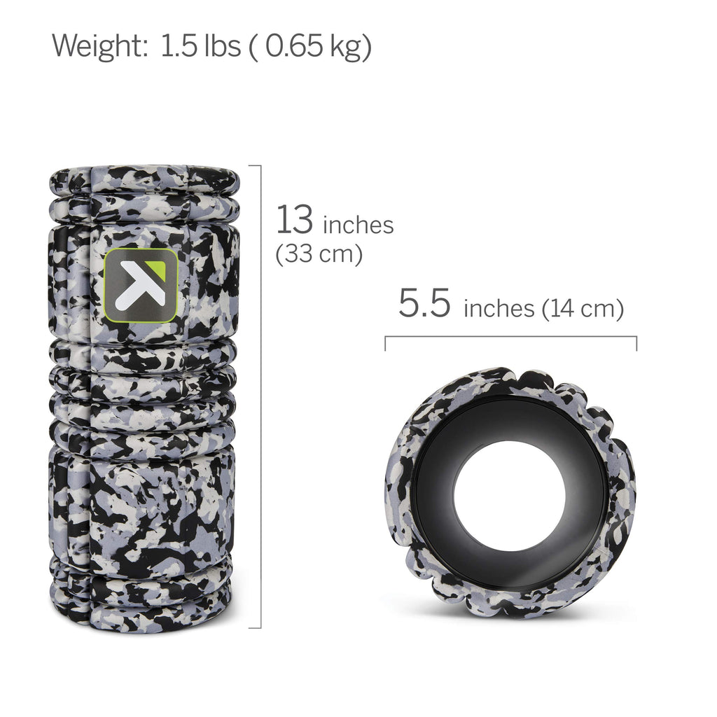 TriggerPoint Grid 1.0 Foam Roller - 13" Multi-Density Massage Roller for Deep Tissue & Muscle Recovery - Relieves Tight, Sore Muscles & Kinks, Improves Mobility & Circulation - Targets Key Body Parts