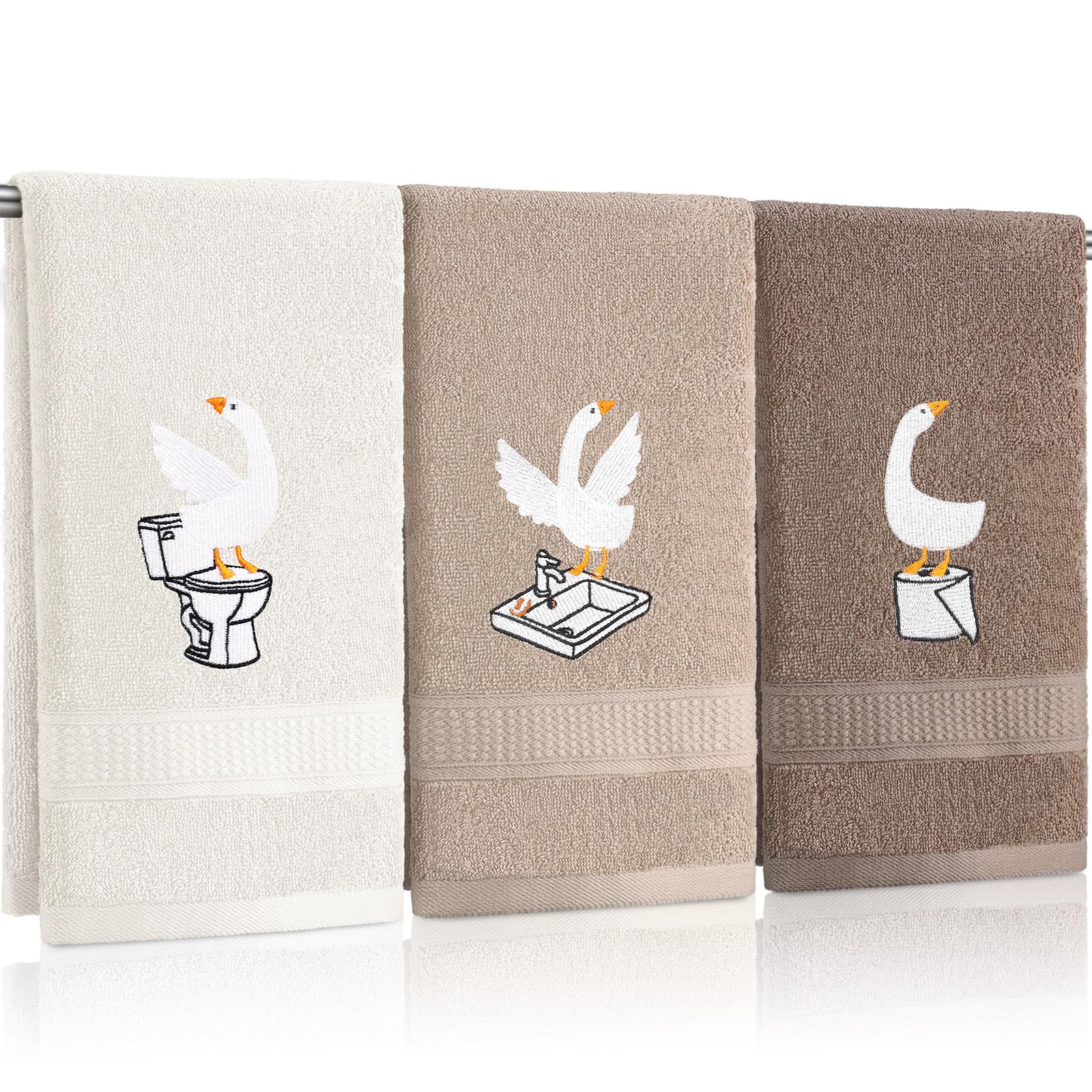 3 Pcs African Woman Hand Towels Black Girl African American Bathroom Home Decor Boho Decorative Farmhouse 100% Cotton Embroidered Towels for Bathroom Kitchen 13. 3 x 29. 5''