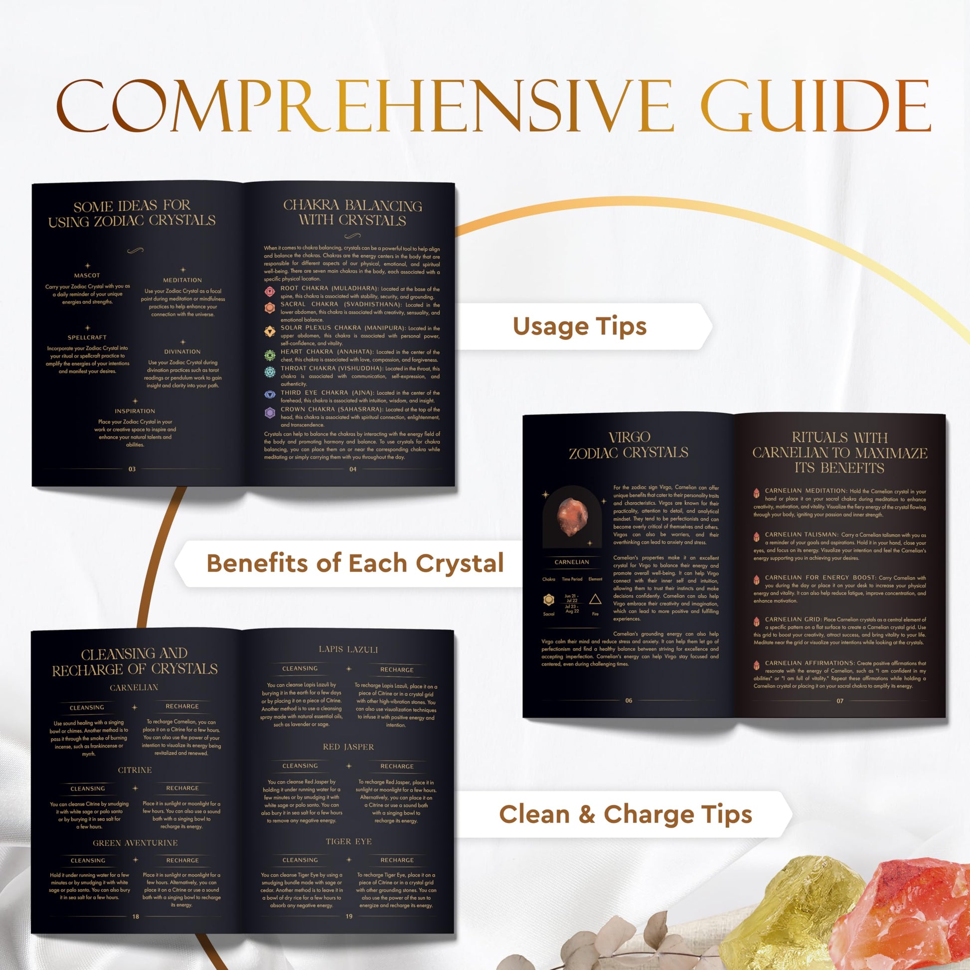 Bulk Crystals and Healing Stones 50 PCS - Real Mini Crystals for Spell Jars - Crystals for Witchcraft - Crystal Sets for Witchcraft Supplies - Real Crystal Witch Healing Crystals for Beginners Set