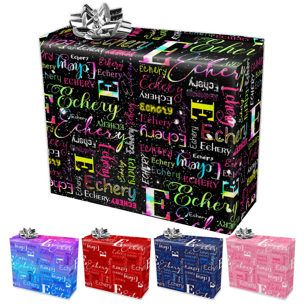 InterestPrint Custom Photo Wrapping Paper Merry Christmas with Christmas hat Wrapping Paper Custom Name Gift Wrap Roll Perfect for Birthdays 58"x 23"