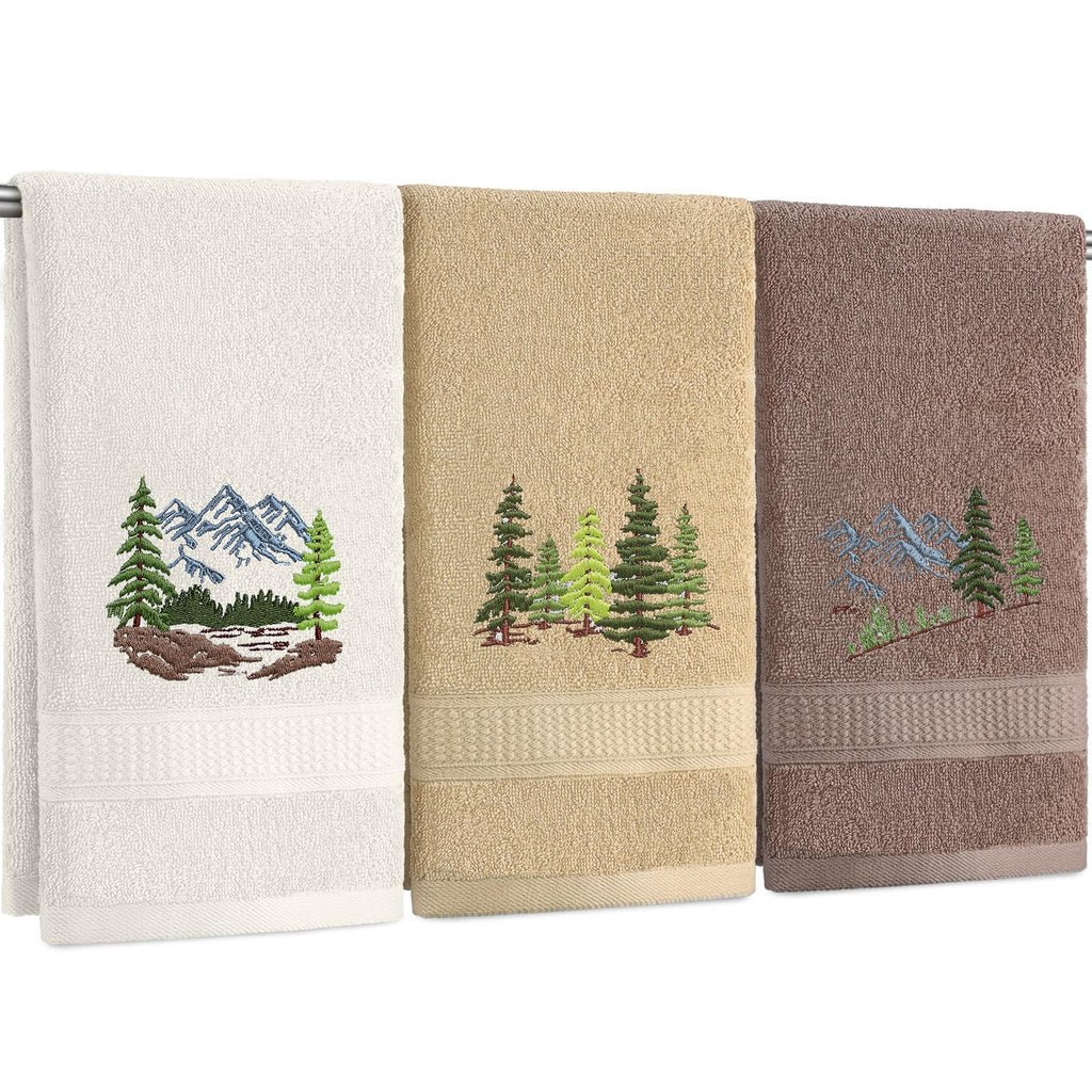 3 Pcs African Woman Hand Towels Black Girl African American Bathroom Home Decor Boho Decorative Farmhouse 100% Cotton Embroidered Towels for Bathroom Kitchen 13. 3 x 29. 5''