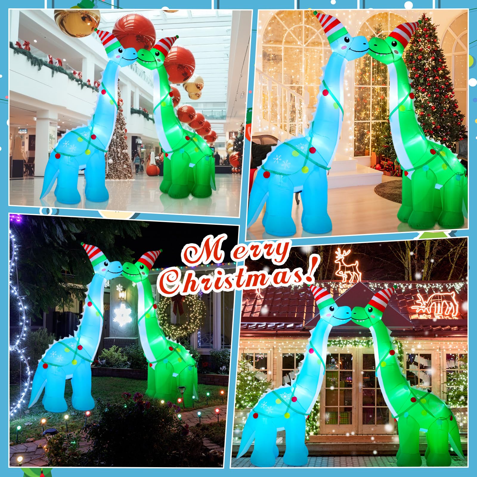 9.8 ft Giant Black Santa Christmas Arch Inflatable Decoration Merry Christmas Arch Outdoor Decoration Built in LED Blower Blow up for Outdoor Yard Garden Lawn Xmas Holiday Decor