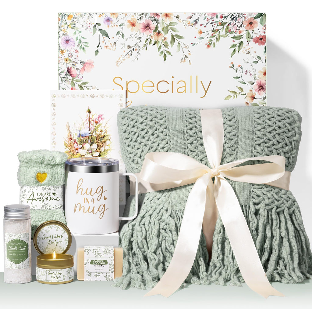 Self Care Gifts for Women Get Well Soon Gifts, Birthday Gifts for Women Care Package, Sympathy Gift Baskets Spa Gifts Set, Thinking of You Inspirational Christmas Gifts for Mom Her Friend Sister Wife