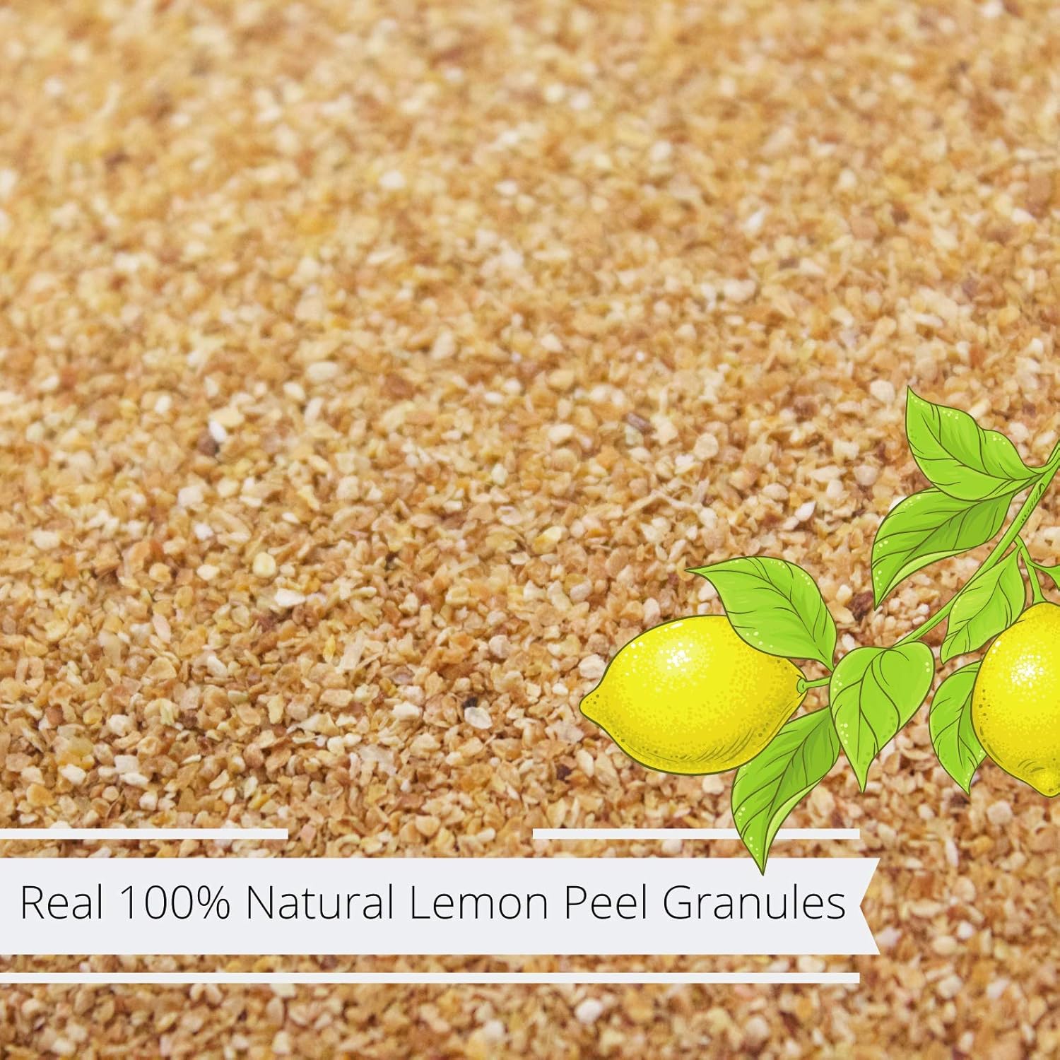Gourmet Granulated Lemon Peel By Its Delish – 40 OZ Jumbo Reusable Container – 100% Natural Lemon Peel Granules Great Zest for Tea, Cooking, Baking, Flavoring, Seasoning – Kosher OU, Vegan