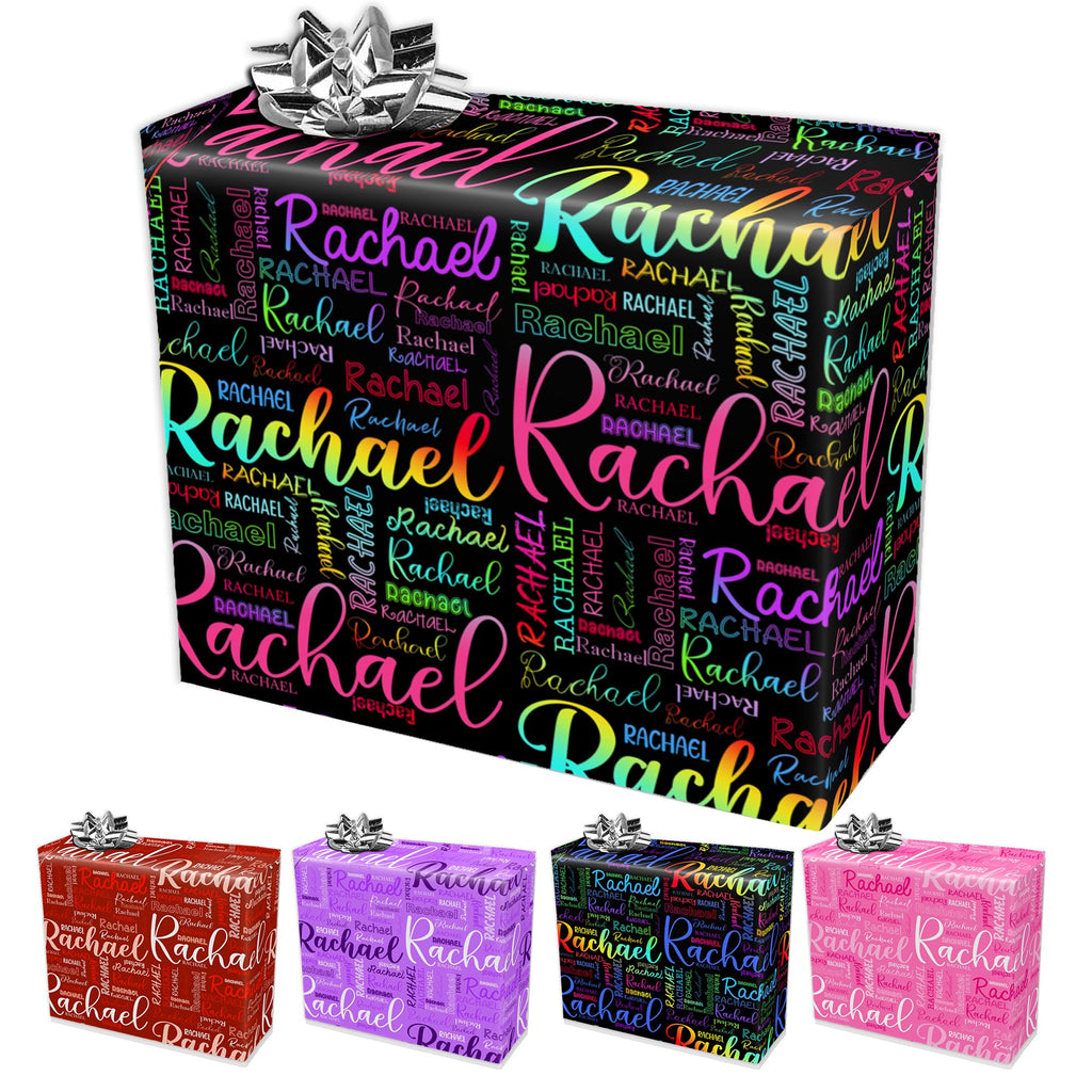 InterestPrint Custom Photo Wrapping Paper Merry Christmas with Christmas hat Wrapping Paper Custom Name Gift Wrap Roll Perfect for Birthdays 58"x 23"