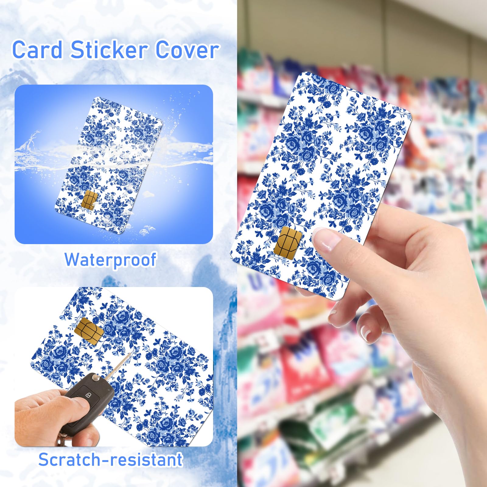 Credit Card Skin Stickers - 4 Pcs Black Women Debit Card Skin Stickers Cover Set, Affirmative Inspirational Black Girl Waterproof Removable Decals for DIY Transportation Cards