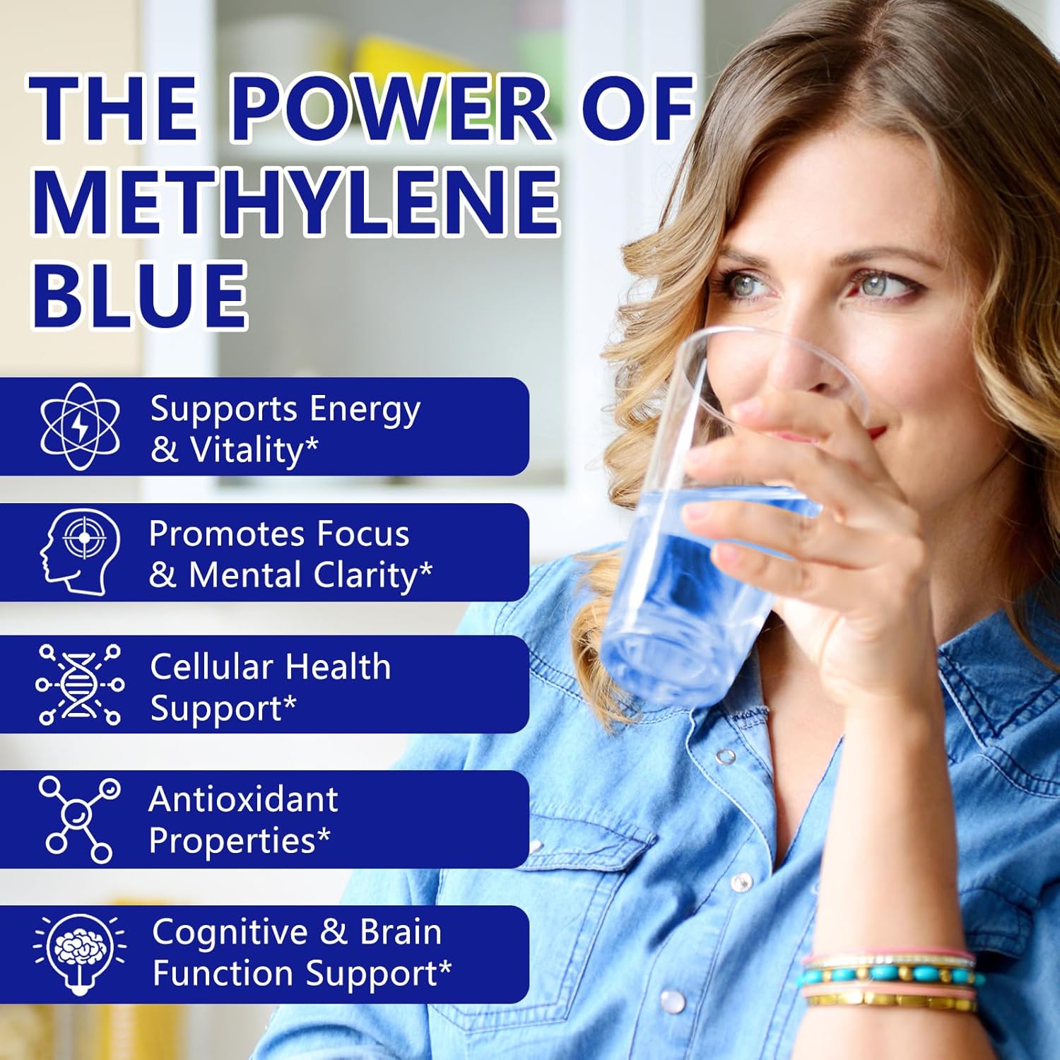 Methylene Blue Pharmaceutical Grade - Methylene Blue Drops 1%- USP Grade Ultra Pure Electrolytic - Nootropic Supplement for Humans