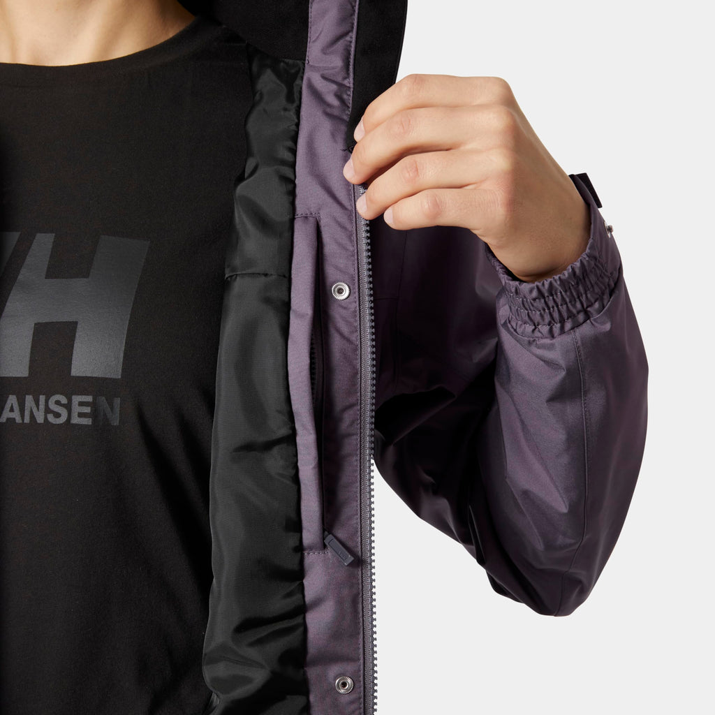 Helly-Hansen Womens Aden Waterproof Breathable Hooded Long Rain Jacket