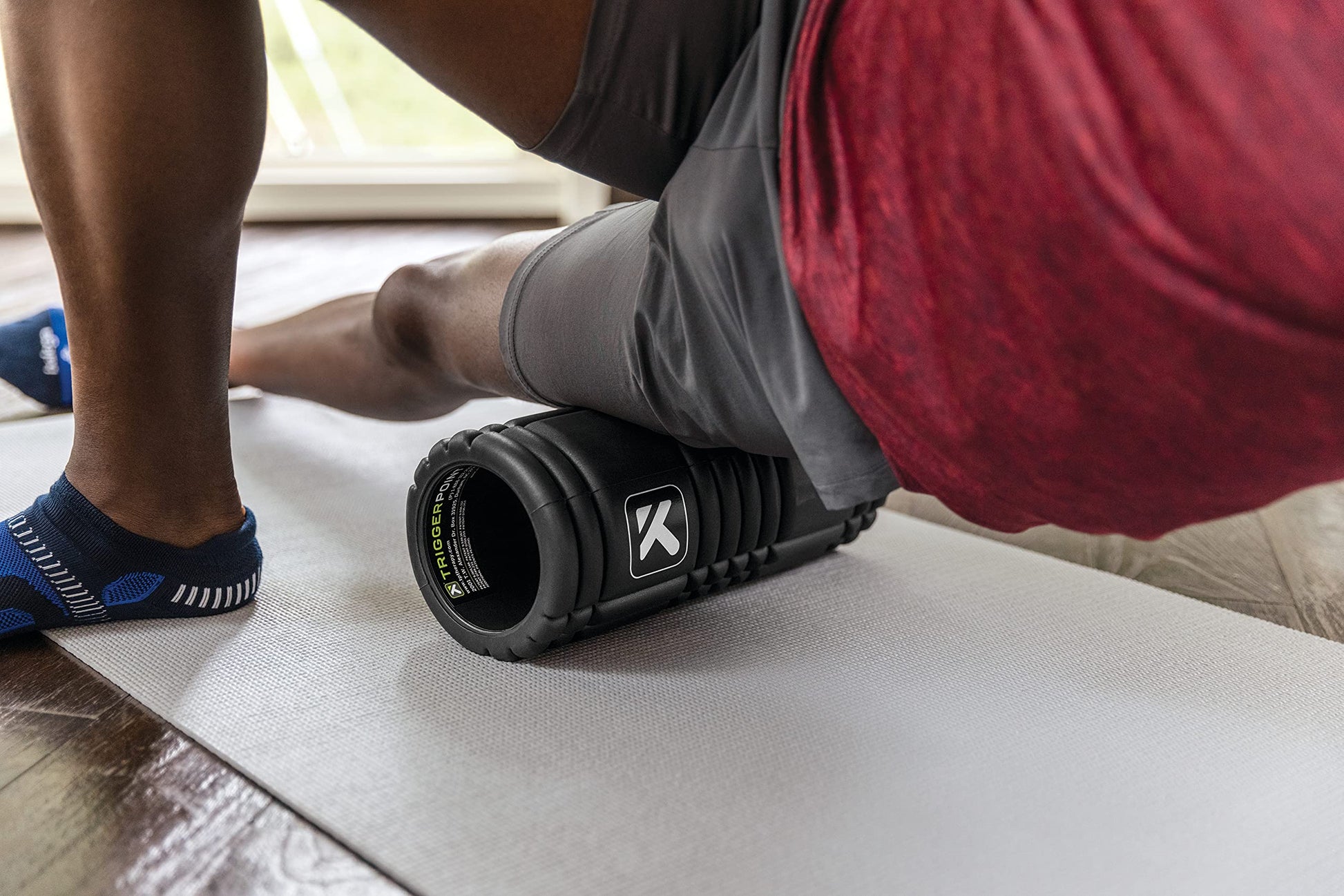 TriggerPoint Grid 1.0 Foam Roller - 13" Multi-Density Massage Roller for Deep Tissue & Muscle Recovery - Relieves Tight, Sore Muscles & Kinks, Improves Mobility & Circulation - Targets Key Body Parts