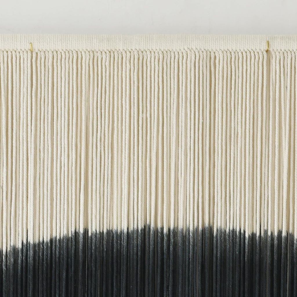 Flber Macrame Wall Hanging Tie-Dye Geometric Decor Large Scale Wall Art Statement Bohemian Yarn Tapestry Home Wall Decor 59''W*35''L