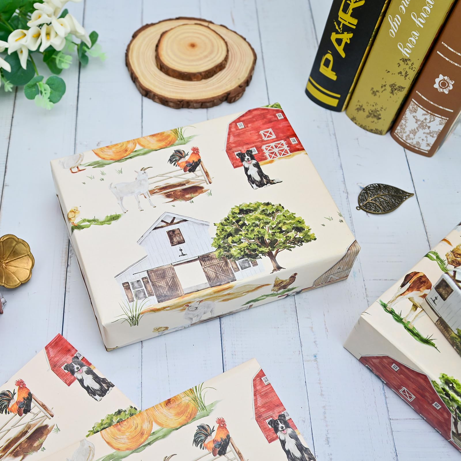 Vnaaem African American Christmas Wrapping Paper Black Holiday Style Gift Wrap Paper Bulk Santa Angel Merry Christmas Element Dsign for Boys Girls Family - 20 X 28 Inches 8 Folded Sheets