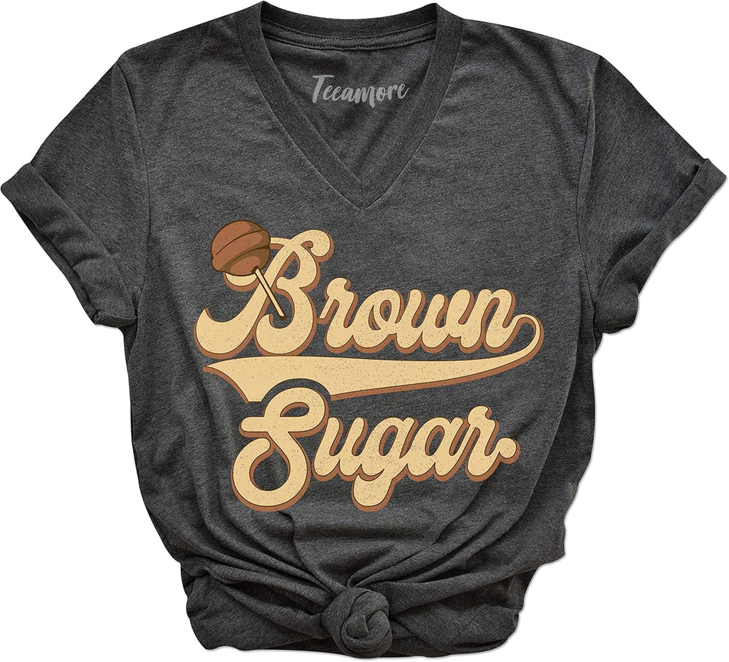 Brown Sugar Shirt Black Pride Tees Women Empowerment Gifts Melanin Queen Outfits