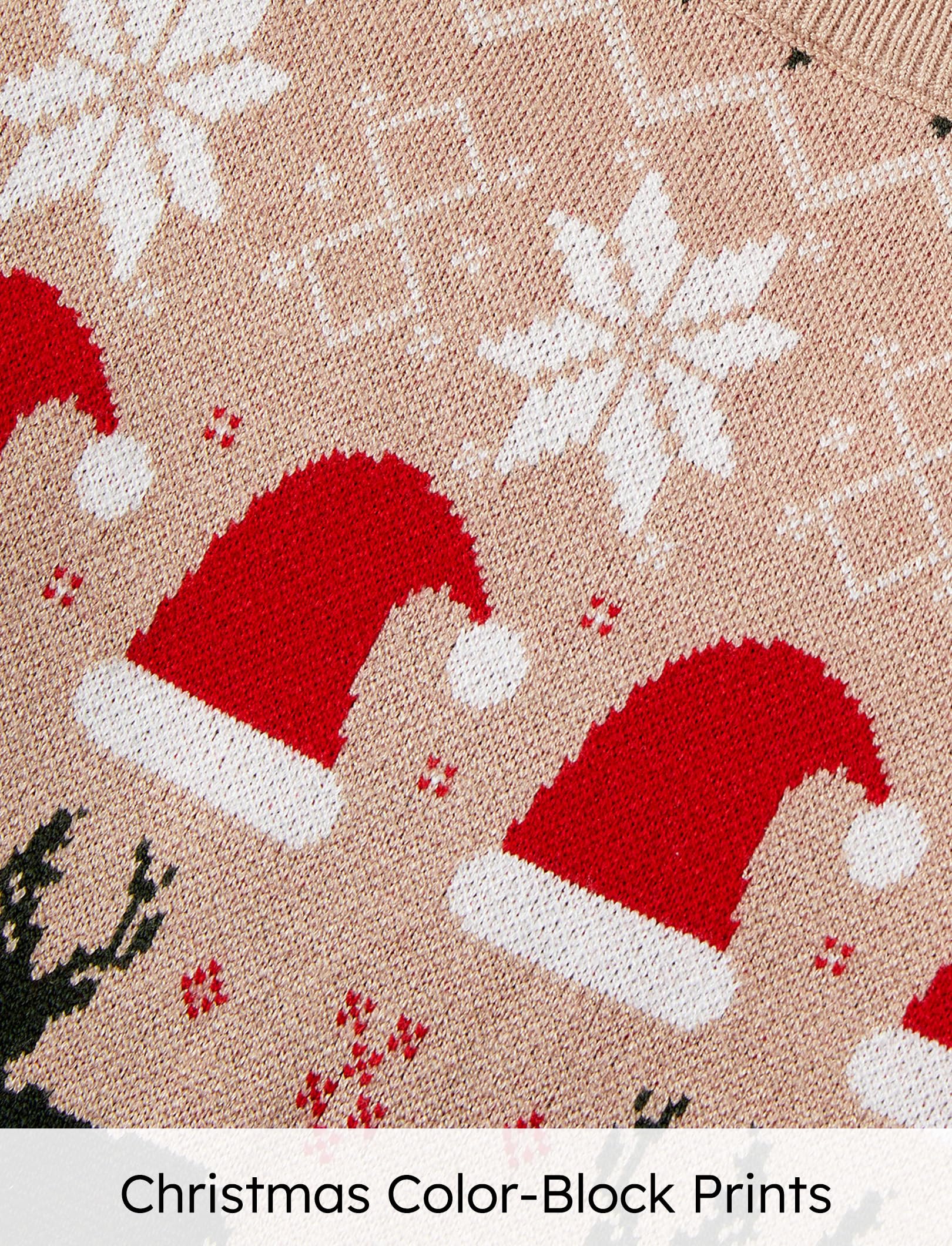 PATPAT Christmas Sweater Family Set Long Sleeve Knit Sweater Holiday Xmas Knitted Pullover