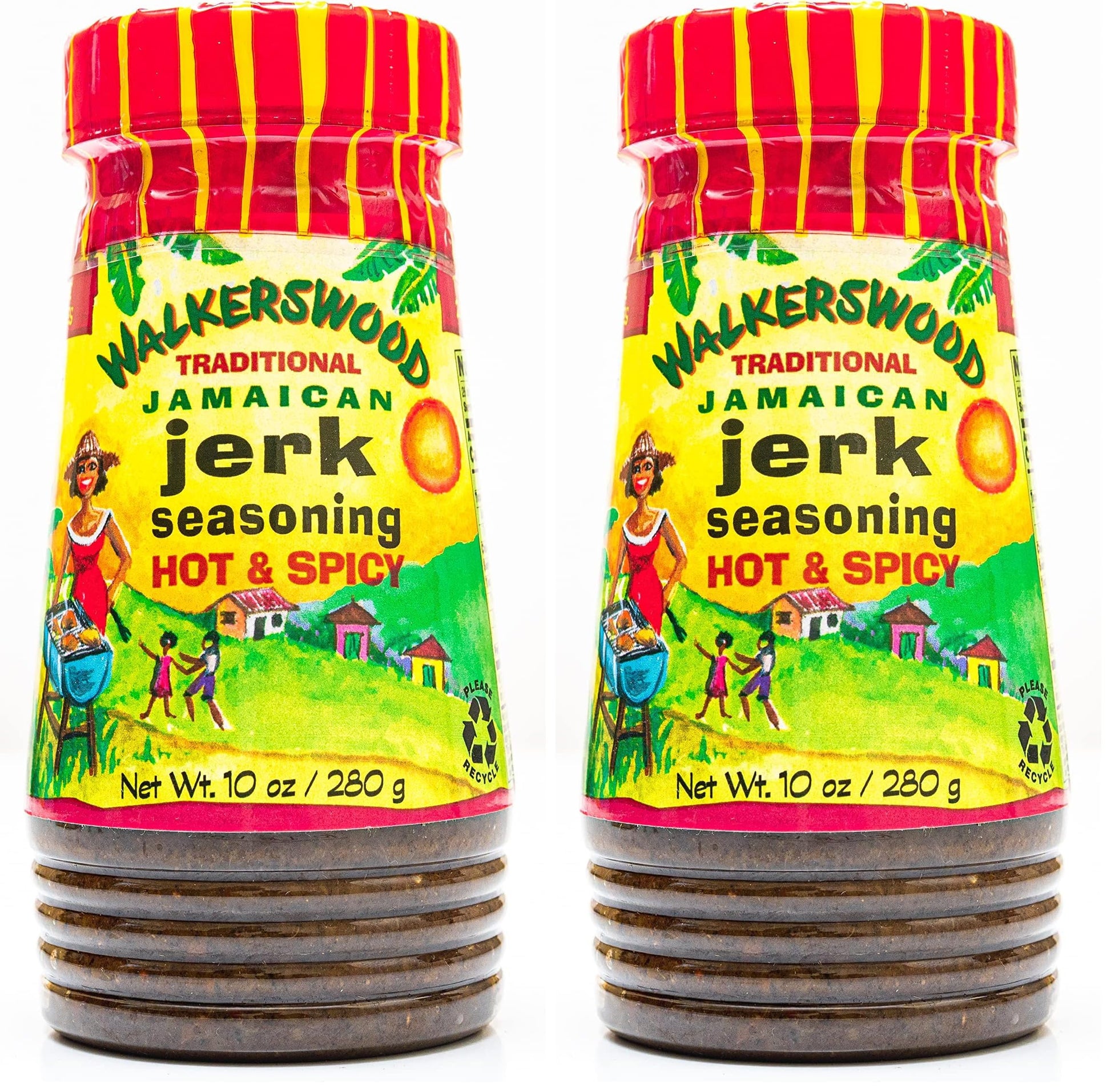 Walkerswood Traditional Jamaican All Purpose Mix and Blenda Green Seasoning, 10 oz (Packaging May Vary)