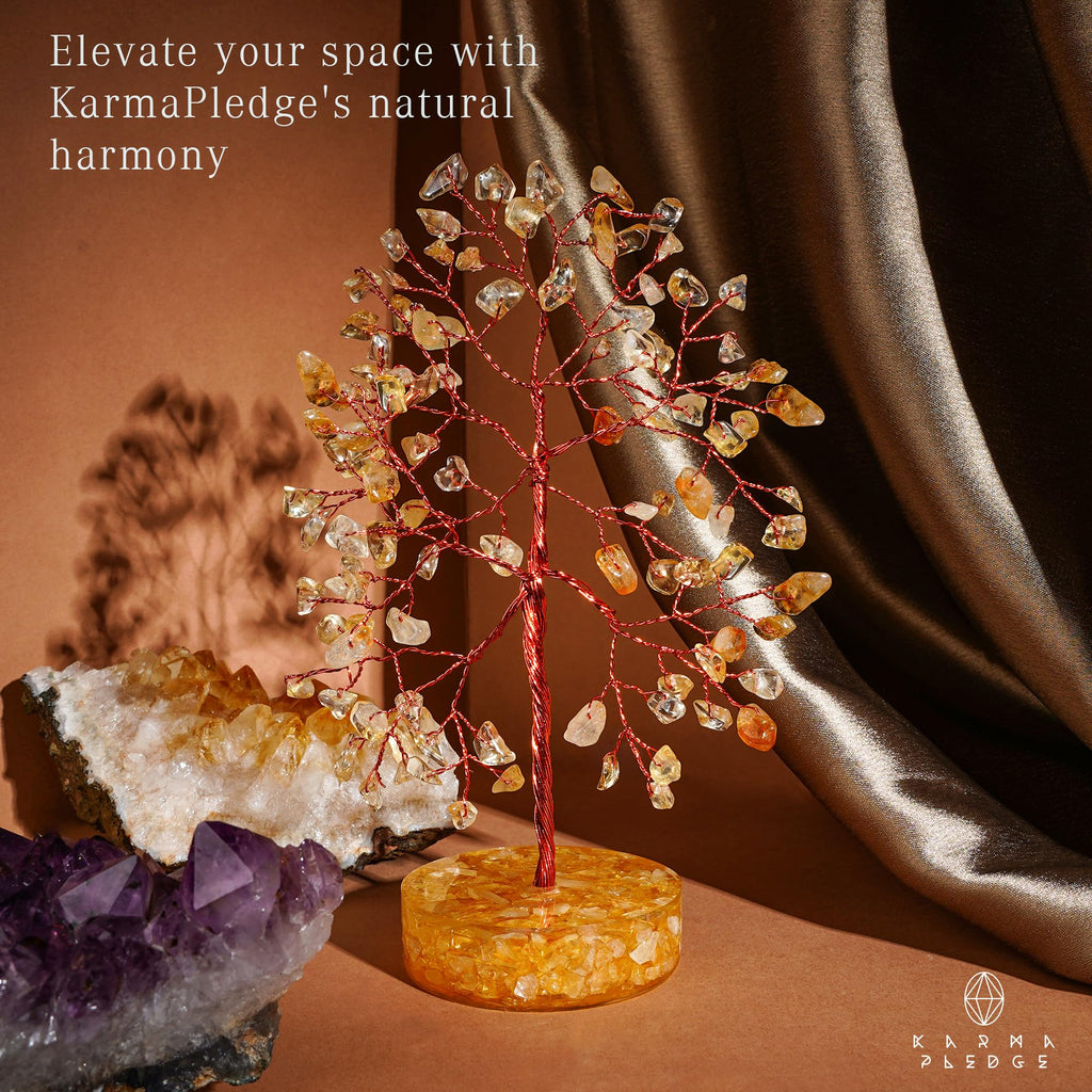 Rose Quartz Crystal Trees for Home Decor, Office Desk Decoration, Chakra Healing Crystals and Stone for Positive Energy, Money, Good Luck, Tree of Life Spiritual Birthday Gifts for Women and Mom