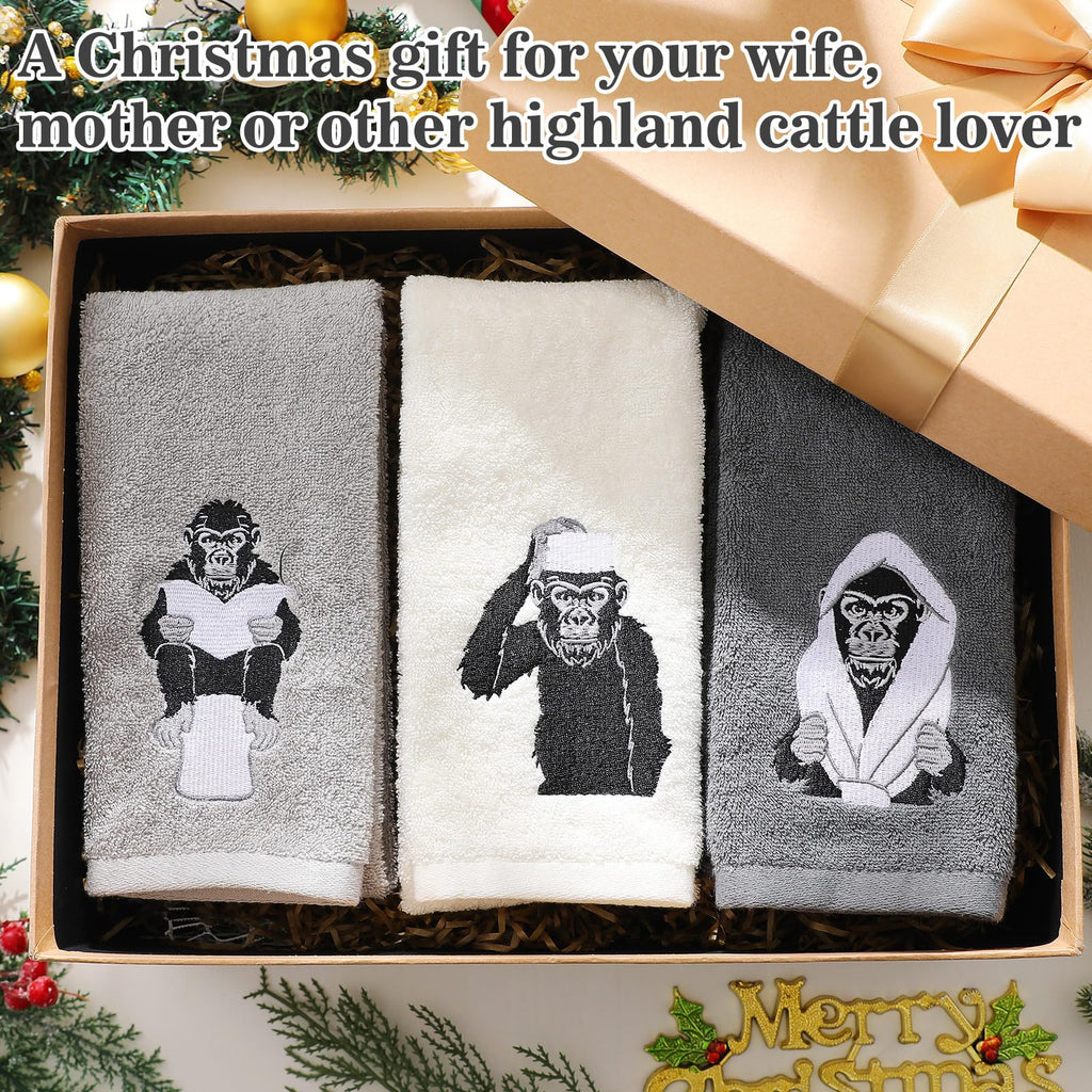 3 Pcs African Woman Hand Towels Black Girl African American Bathroom Home Decor Boho Decorative Farmhouse 100% Cotton Embroidered Towels for Bathroom Kitchen 13. 3 x 29. 5''