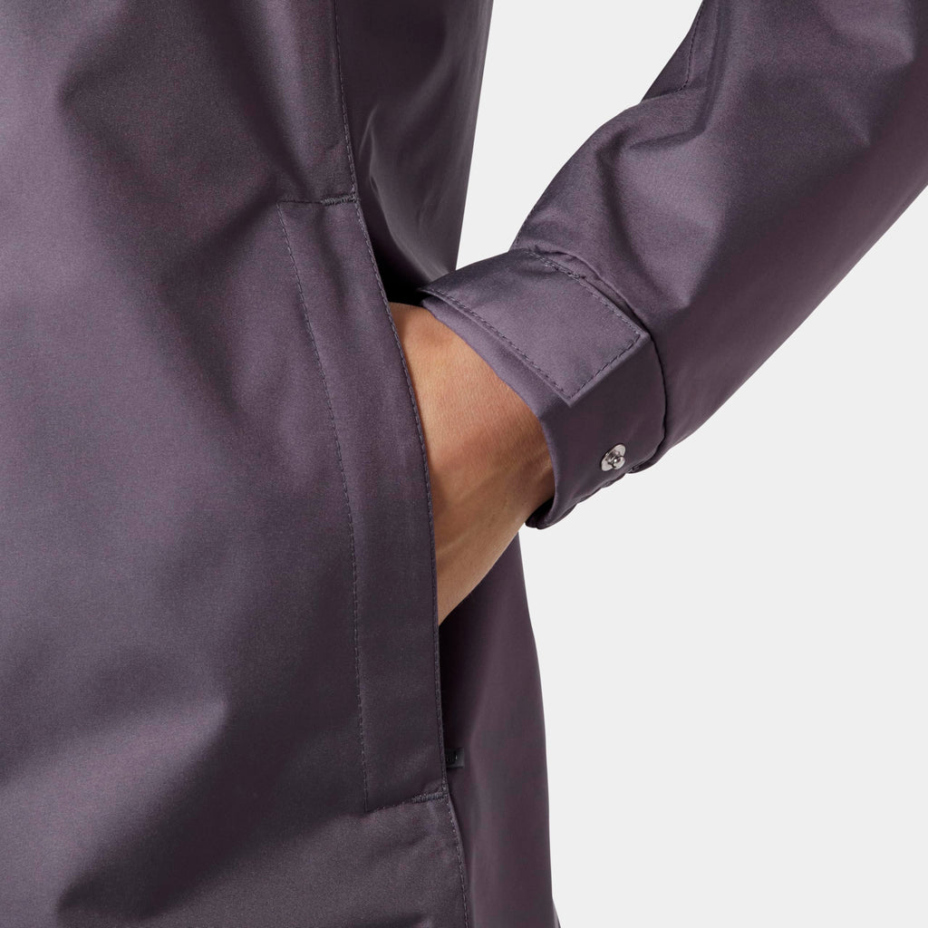 Helly-Hansen Womens Aden Waterproof Breathable Hooded Long Rain Jacket