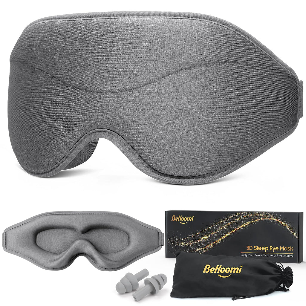 Sleep Mask, Premium Eye Mask for Sleeping, Total Blackout, Super Soft Comfort, Adjustable Fit, Upgraded 3D Ergonomic Designed Sleeping Mask for Home, Office, Travel, Meditation, Yoga, Pink