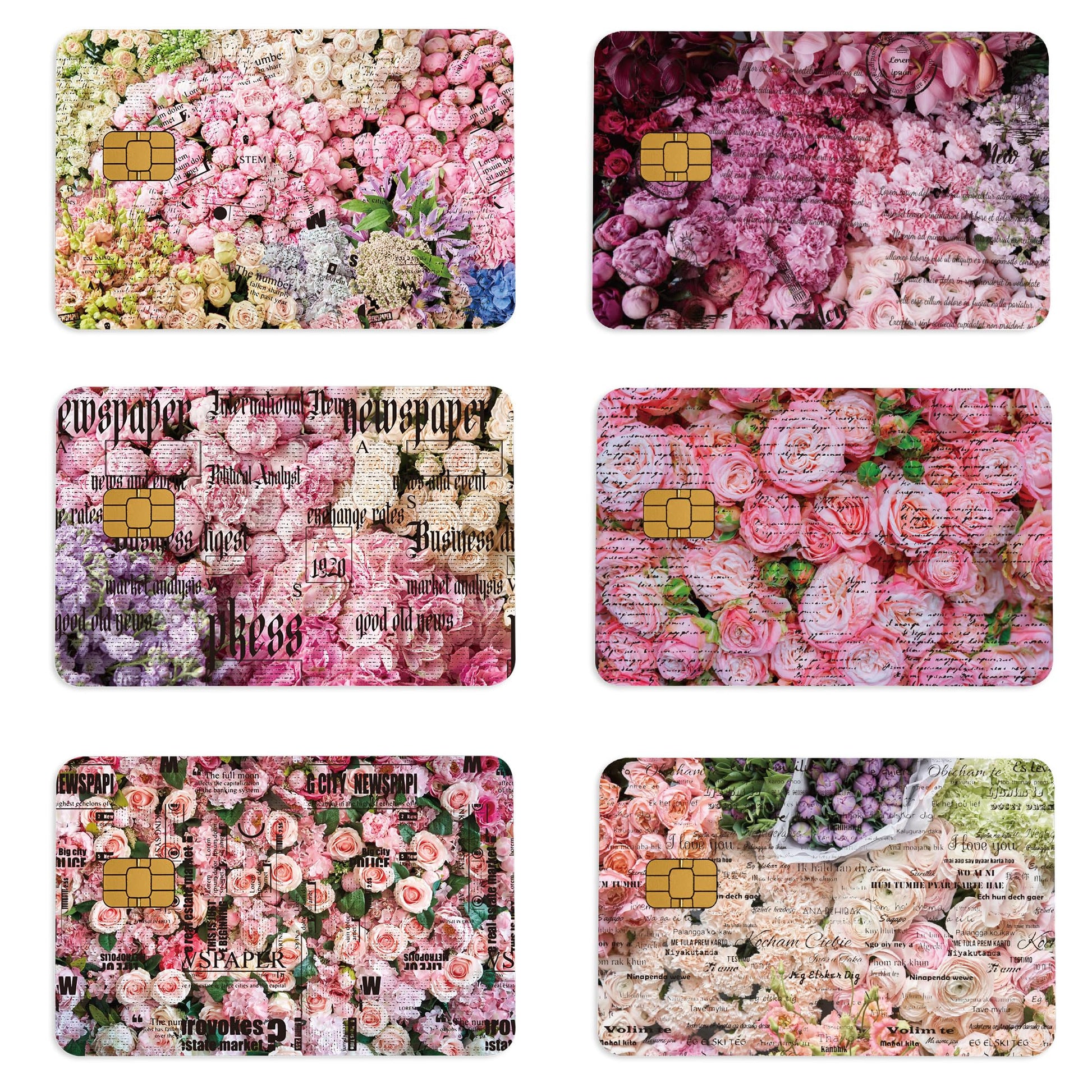 Credit Card Skin Stickers: 4PCS Scenic Mountain Debit Card Skins, Chinoiserie Landscape Cards Covers with Chip Cutout, Waterproof Removable Sticker Wraps for Bank Transportation Key Cards