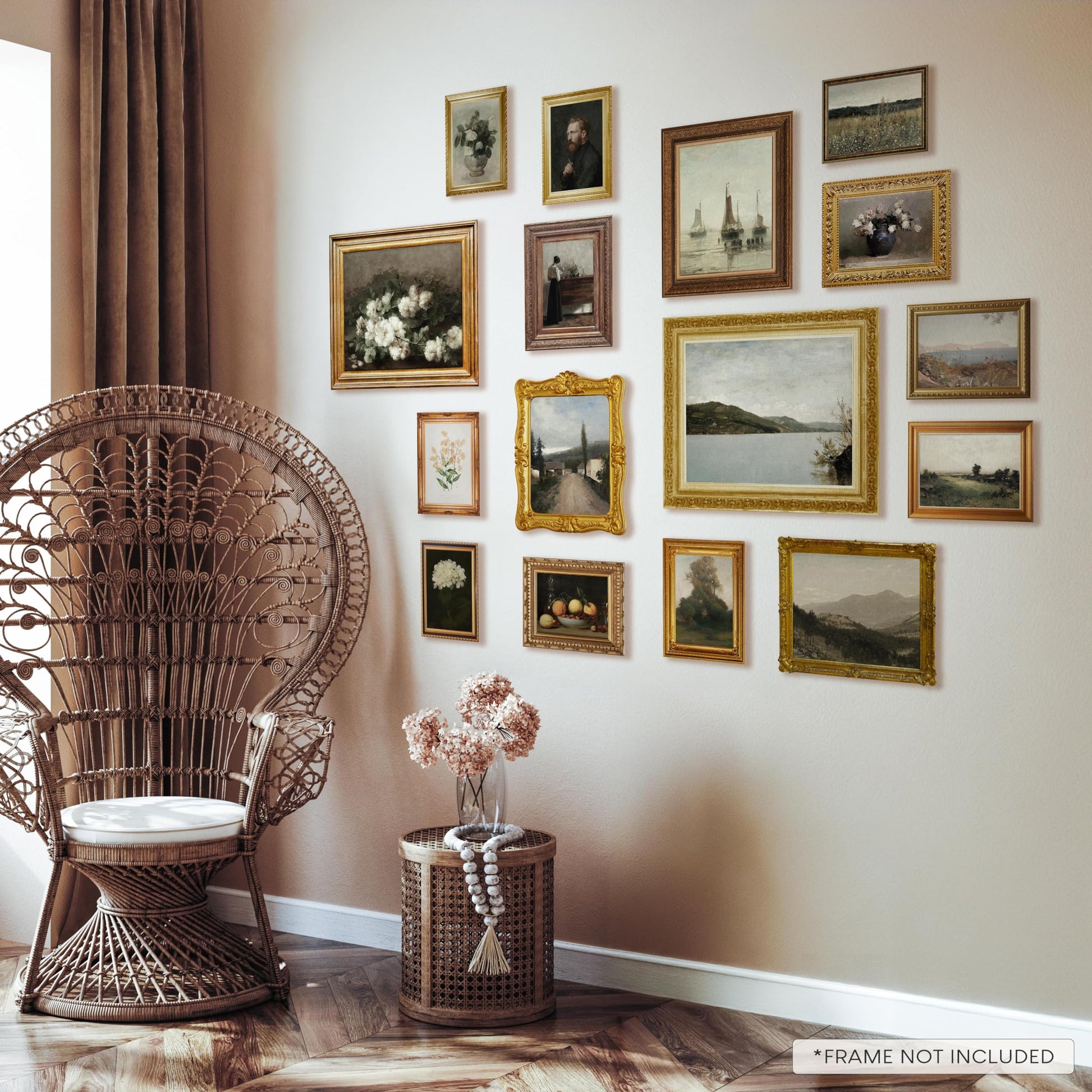 EXCOOL CLUB Black Girl Wall Art - 12x16 Boho Black Women Wall Art Decor, Black Woman Art Prints, Black Girls Paintings Posters, African American Pictures for Home Bedroom Decorations (UNFRAMED)