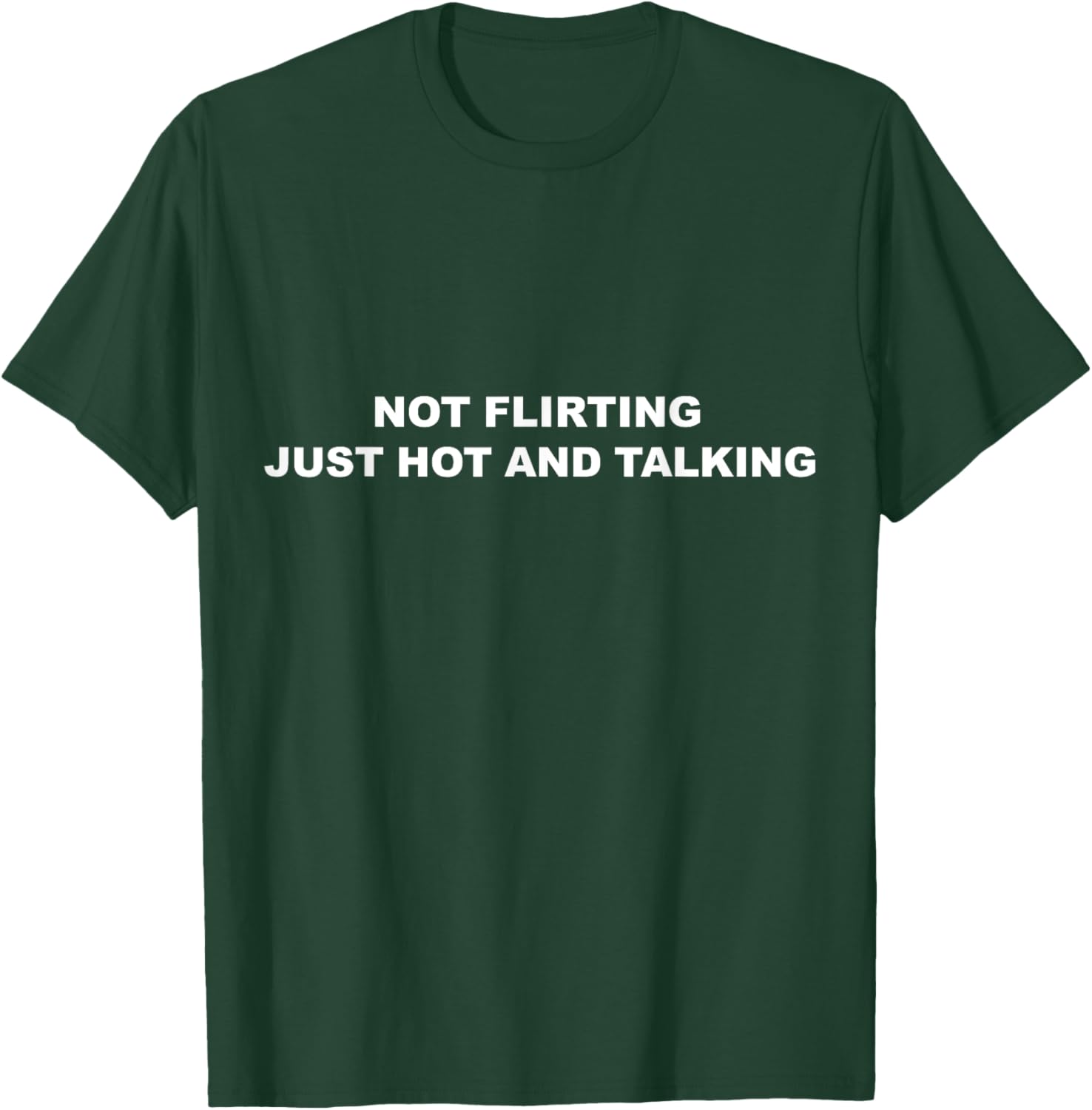 I'm Not Flirting Just Hot and Talking Funny Saying Women Men T-Shirt